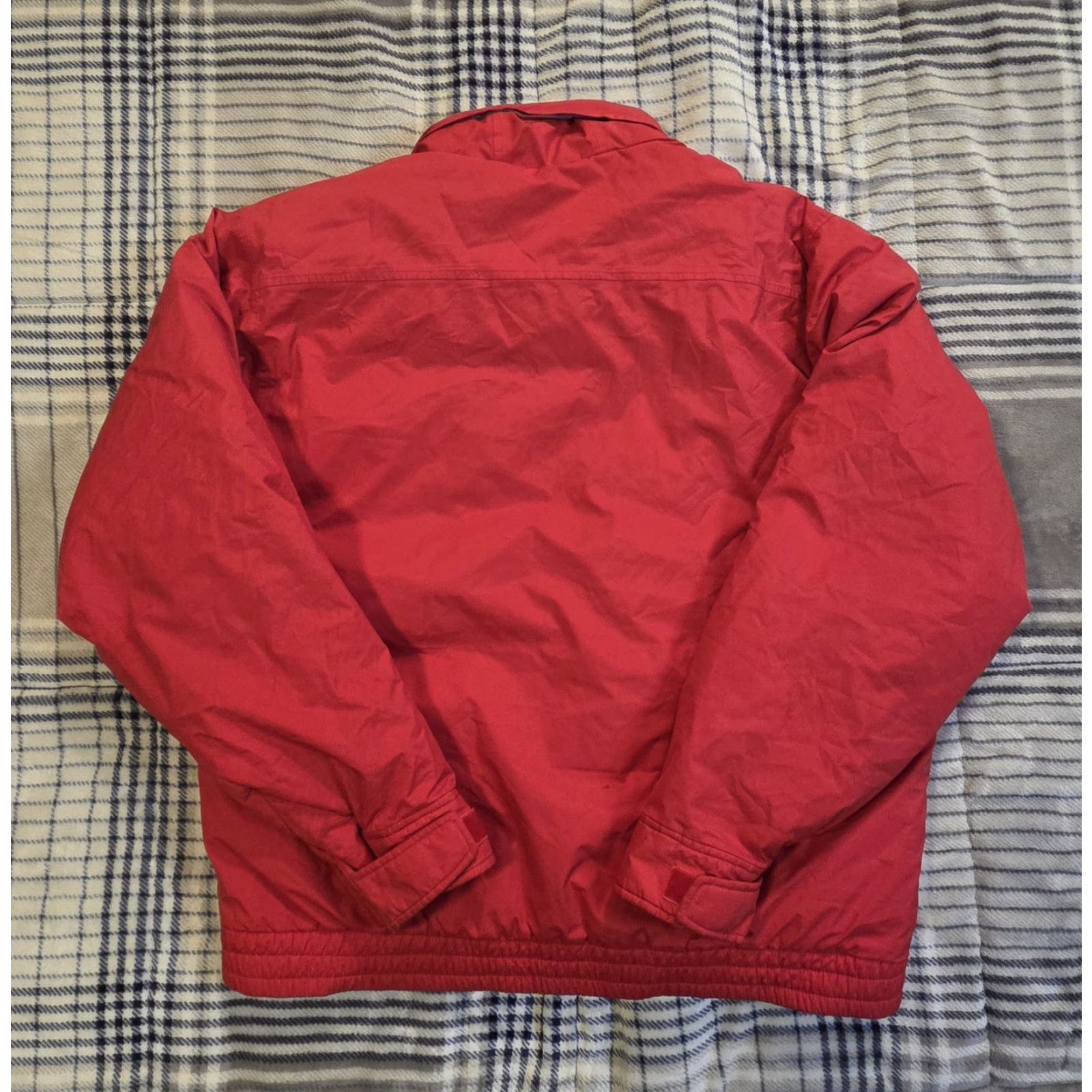 Eddie Bauer VINTAGE Eddie Bauer Jacket Bomber Mens XL Red Down Hooded Nylon Quilted Mid-Length 80s 90s Outdoor Winter Fall Spring Size US XL / EU 56 / 4 - 2 Thumbnail