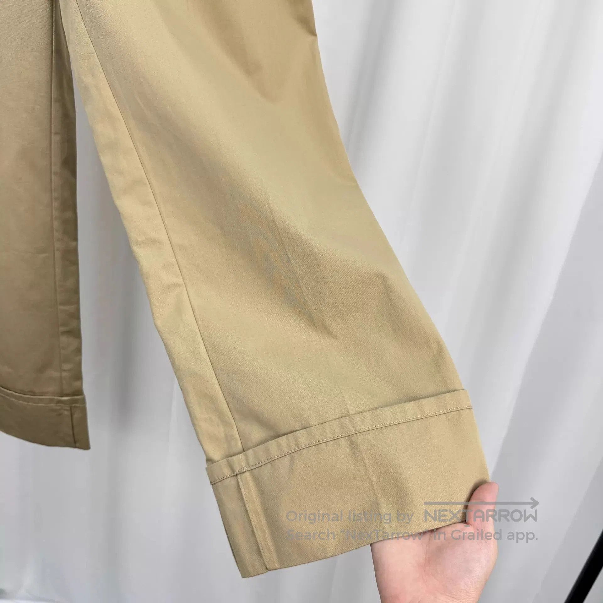 Prada Beige Cropped Pants Size 30. Size US 30 / EU 46 - 4 Thumbnail