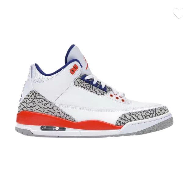 image of Jordan Brand 3 Knicks (Used) Shoes in White, Men's (Size 11)
