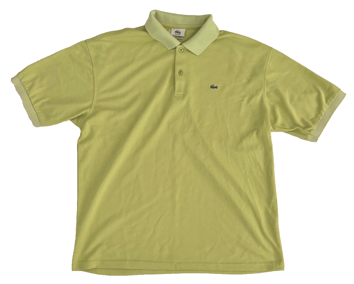 Lacoste Lacoste Men's Size 7 Green Chartreuse Polo Shirt Logo Short Size US L / EU 52-54 / 3 - 1 Thumbnail