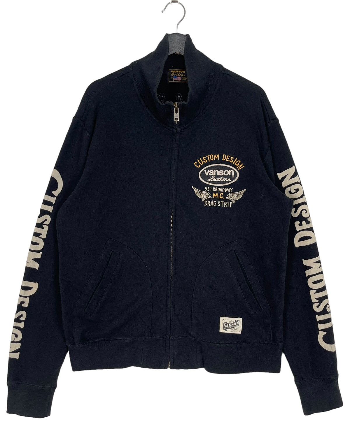 Vanson Leathers Vanson Leather Embroidered MC Drag Racing Jacket Size US L / EU 52-54 / 3 - 2 Thumbnail