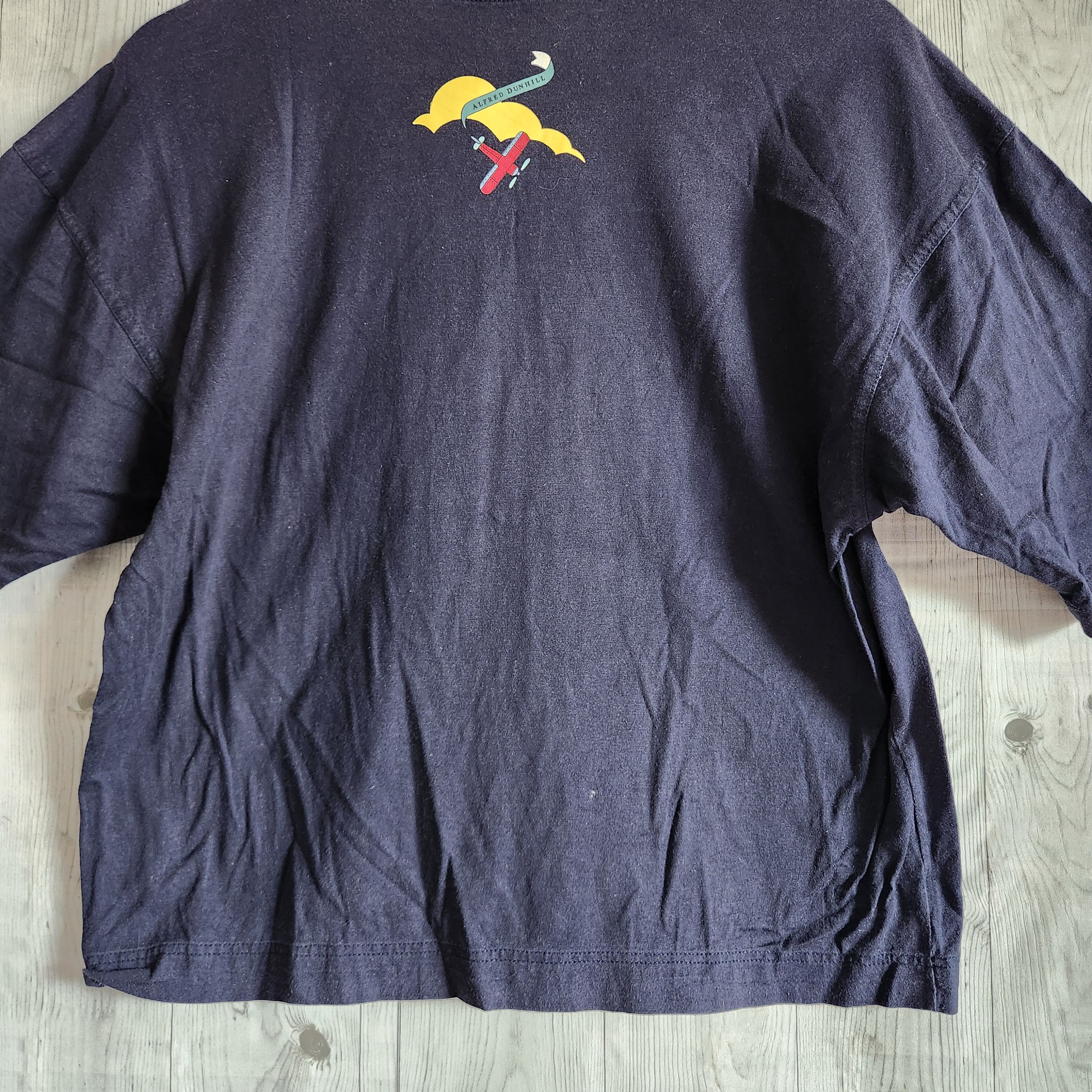 Alfred Dunhill × Vintage Vintage 1980s Alfred Dunhill TShirt Single Stitches Size US M / EU 48-50 / 2 - 12 Thumbnail
