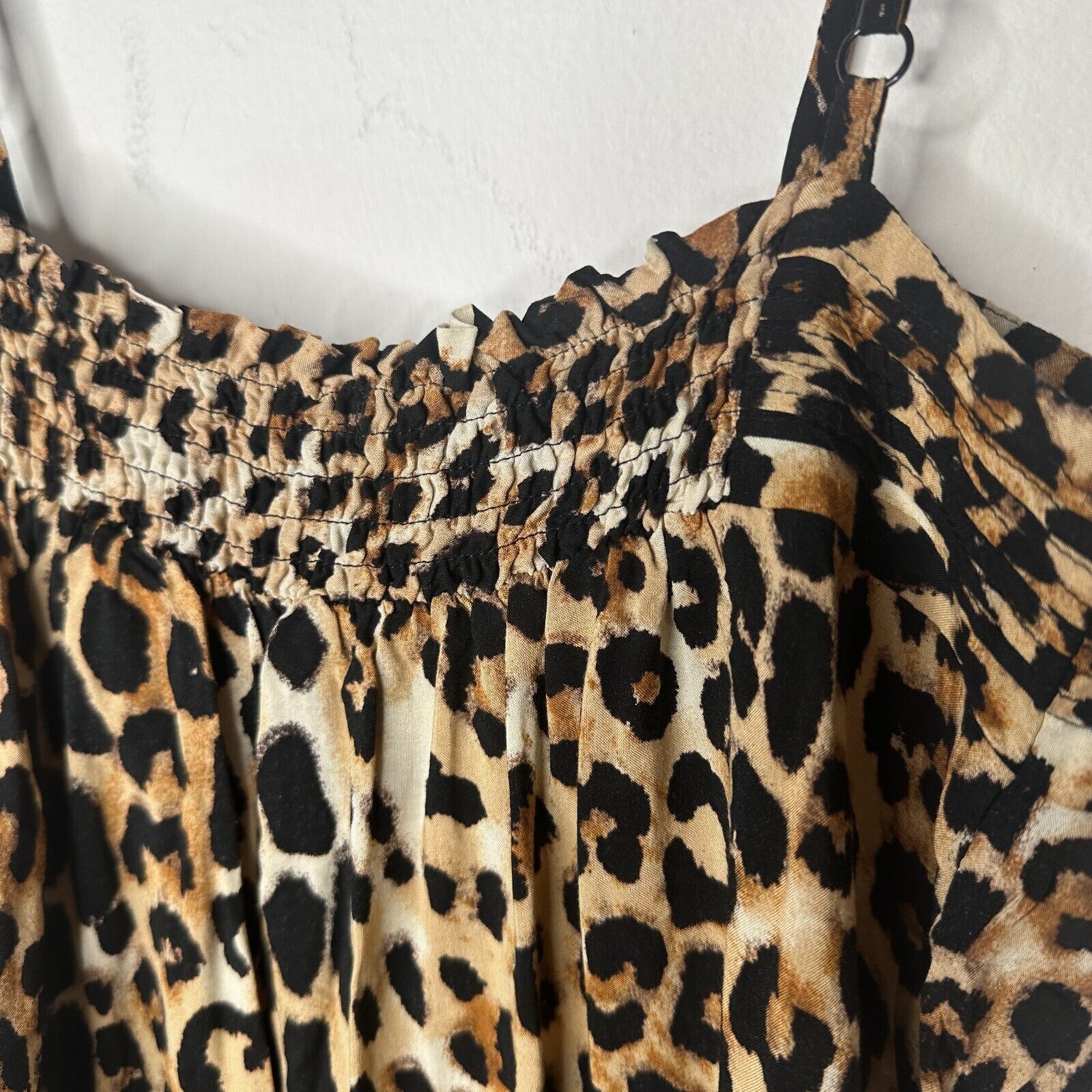 Express Express Cheetah Cami Top Ruched Elastic Waist Hem Small Size S / US 4 / IT 40 - 8 Thumbnail