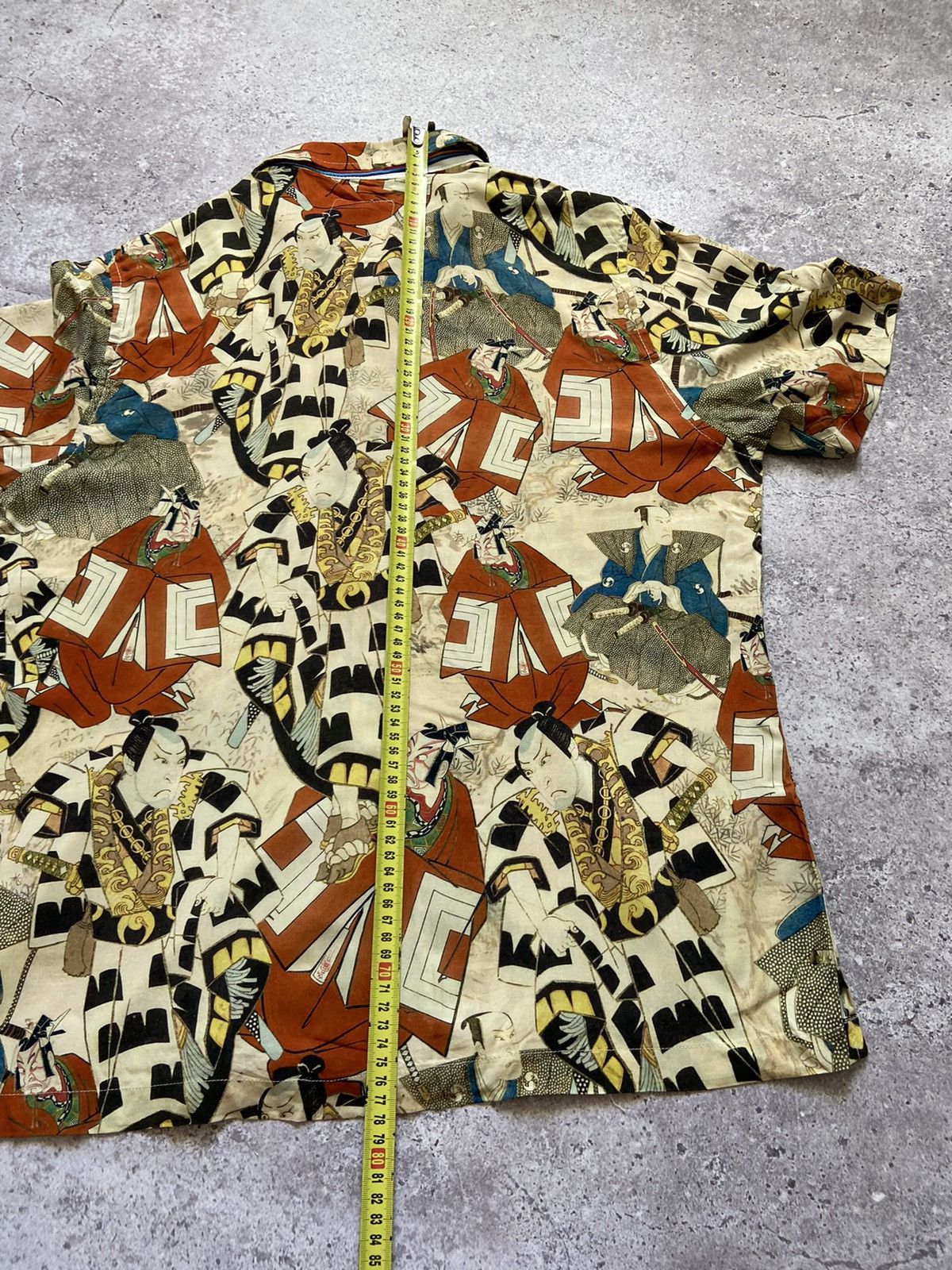 Percival Percival Samurai Japanese Print Hawaiian Viscose Shirt Size US L / EU 52-54 / 3 - 6 Thumbnail