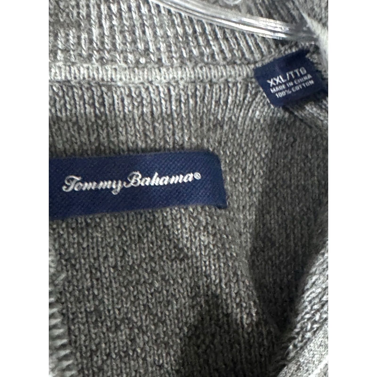 Tommy Bahama MINT Tommy Bahama Gray Knit SWEATER 2XL XXL Cardigan Men Multicolor Size US XXL / EU 58 / 5 - 7 Thumbnail
