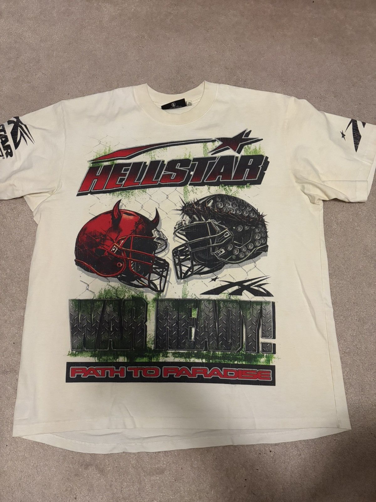 HELLSTAR Hellstar war ready shirt 2xl pre owned authetic Size US XXL / EU 58 / 5 - 1 Thumbnail