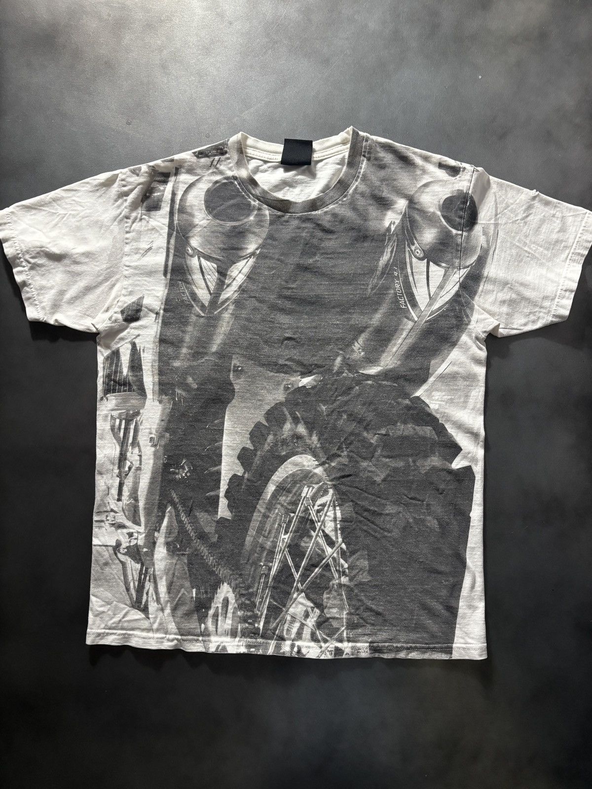 Fox Racing Y2K FMF Apparel All Over Print Moto Tee Shirt ALP 2000s Bike Size US S / EU 44-46 / 1 - 2 Thumbnail