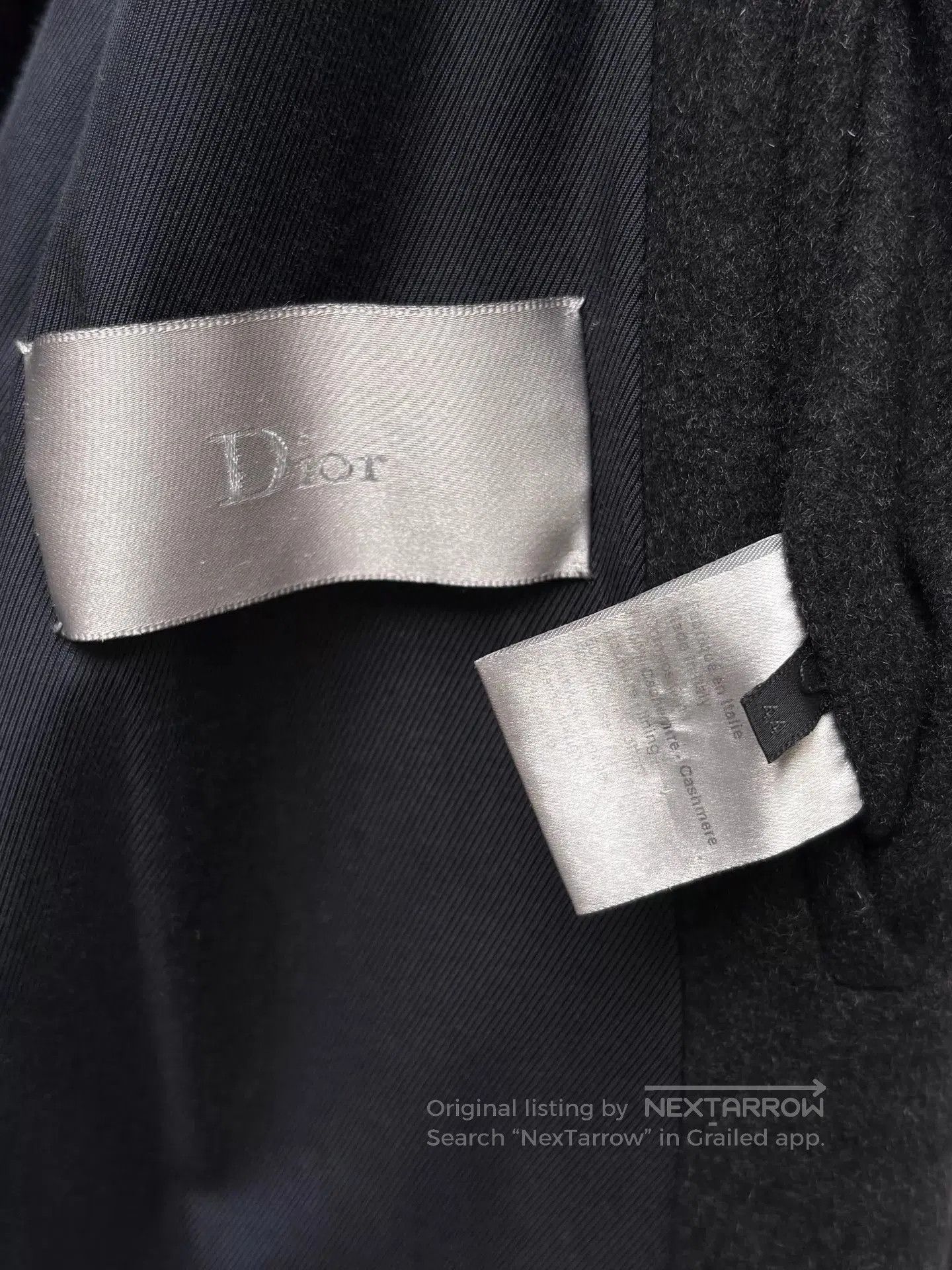 Dior Black Long Wool Blend Coat Size S. Size US S / EU 44-46 / 1 - 9 Thumbnail