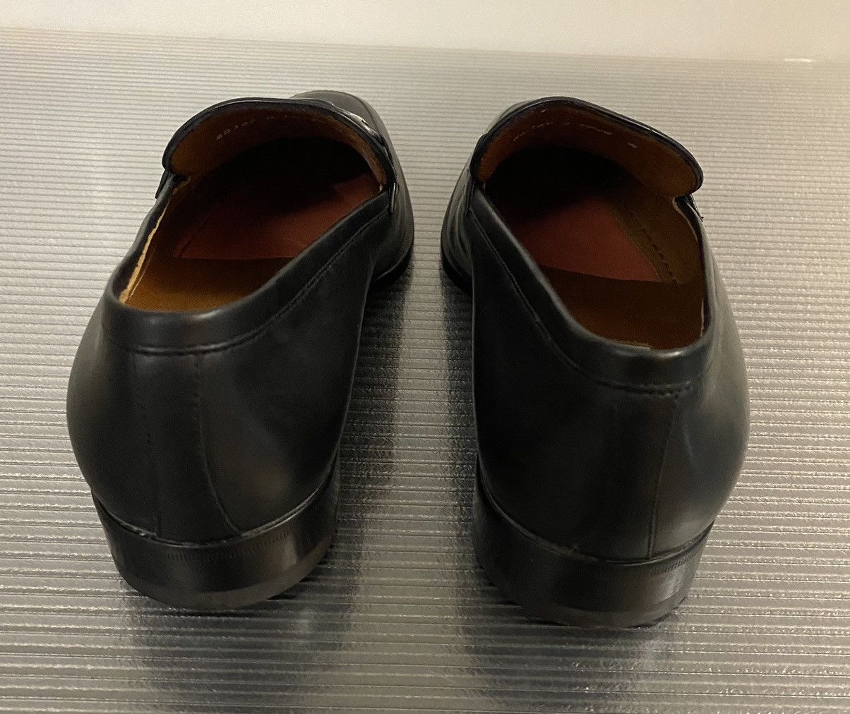 Testoni a.testoni 🇮🇹 black calf leather metal vamp moccasin 9 NEW Size US 9 / EU 42 - 7 Thumbnail