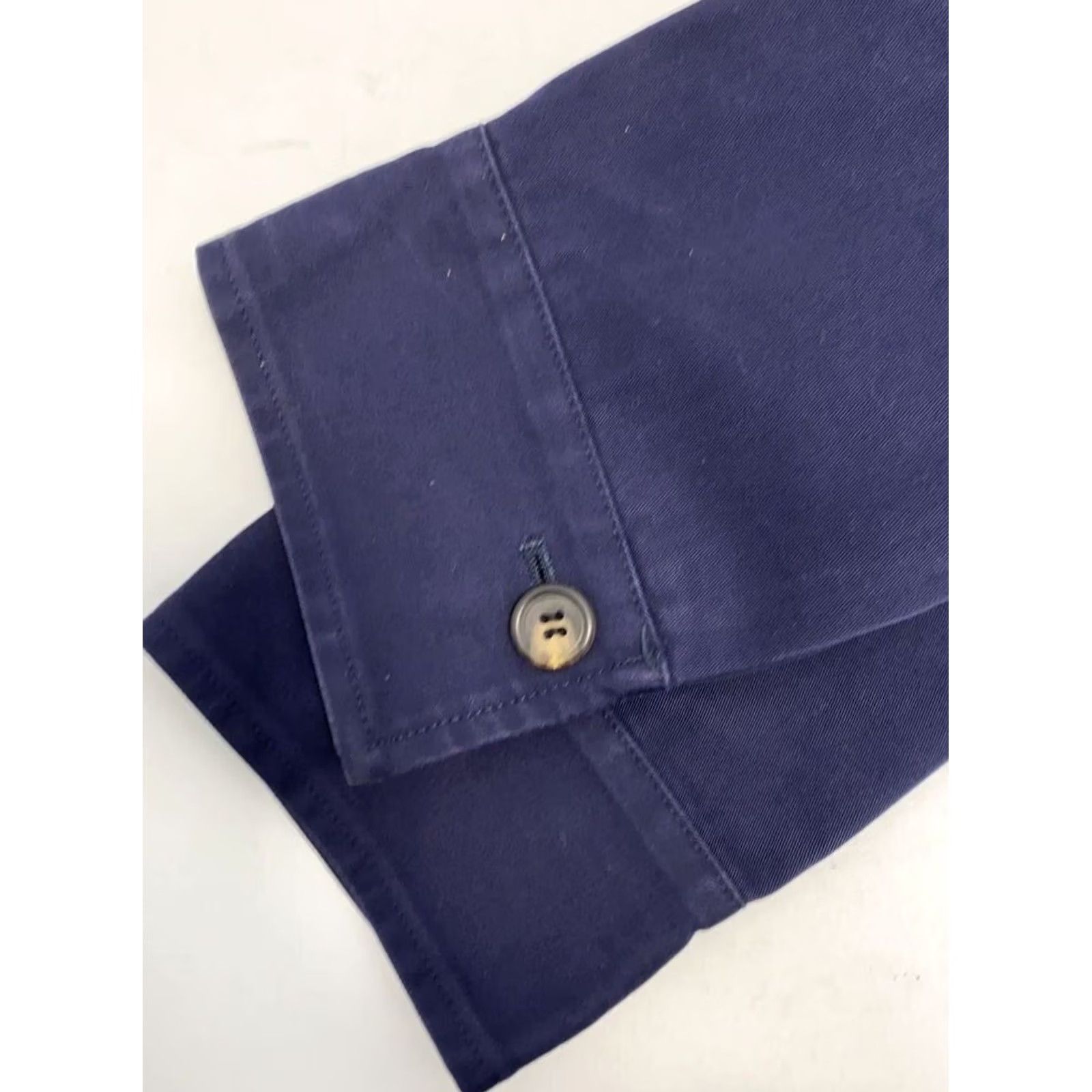 Yohji Yamamoto Yohji Yamamoto Casual Jacket Blazer Men Cotton Navy Size S Regular Shirt Used Size 36R - 5 Thumbnail
