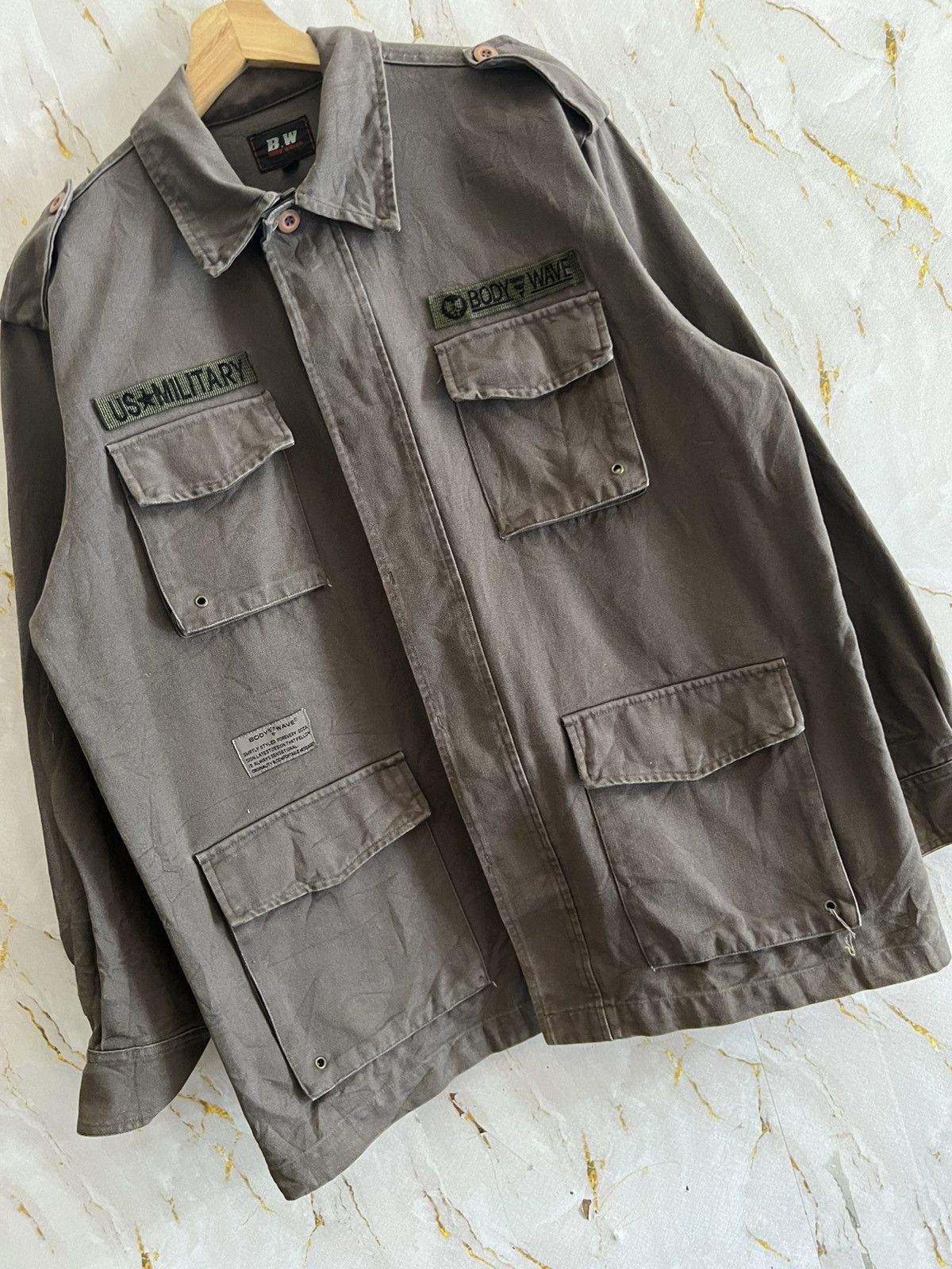 Japanese Brand Body Wave Jacket – Vintage 90s Streetwear Archive Size US L / EU 52-54 / 3 - 4 Thumbnail