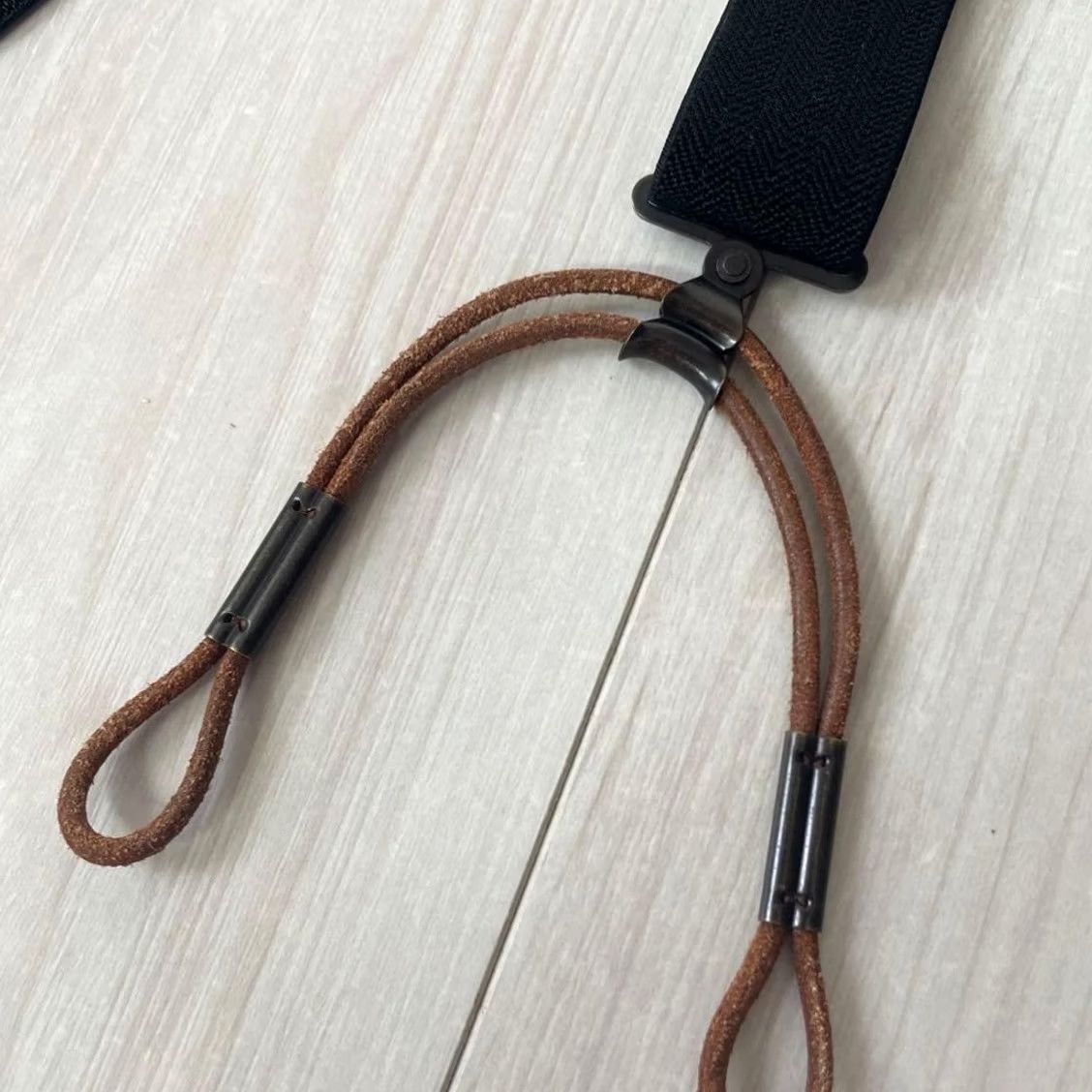 Ralph Lauren RRL Ralph Lauren Leather Suspender Men's Logo Casual Formal with Box Excellent Size ONE SIZE - 3 Thumbnail