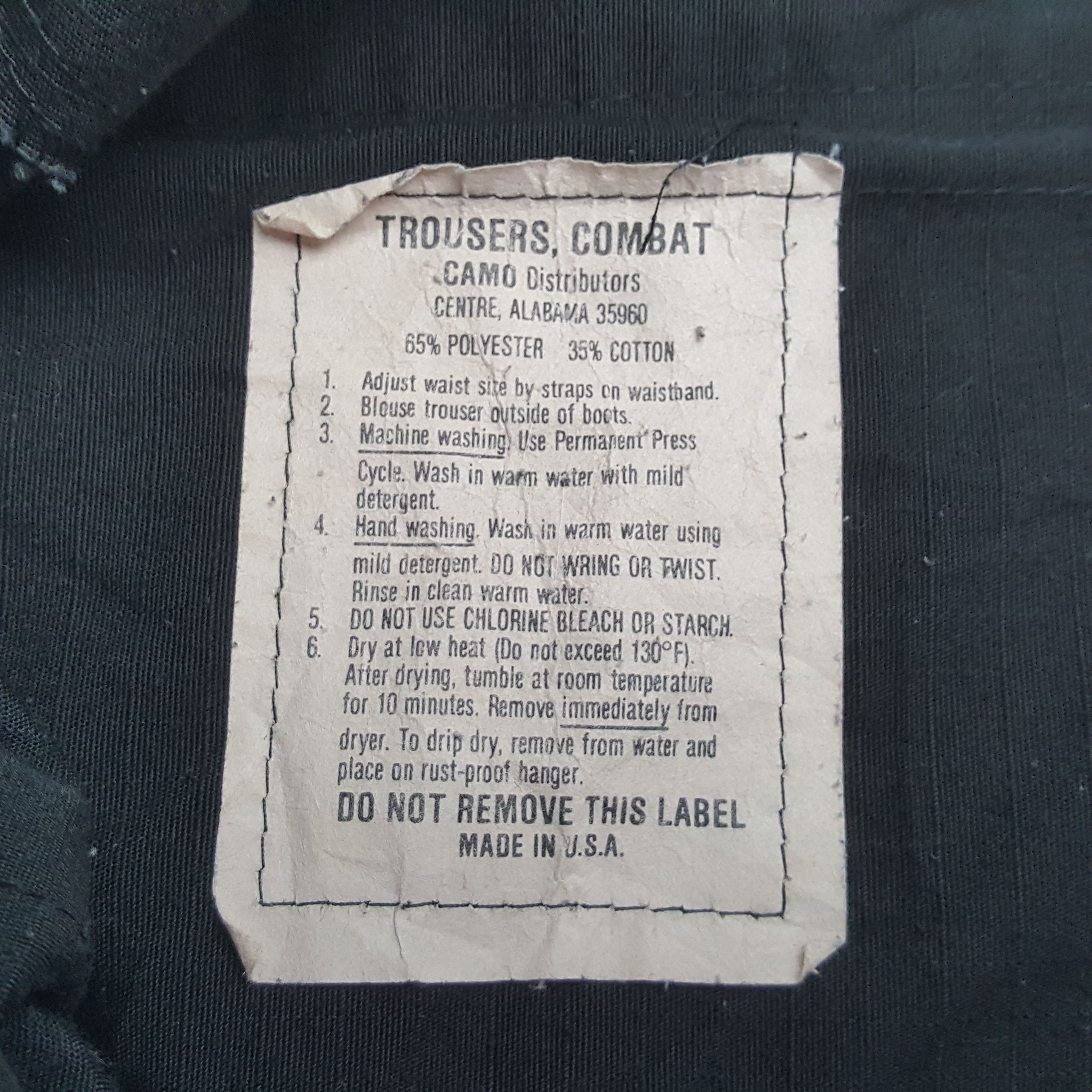 Vintage Black Cargo Style Streetwear Pants RR9 Size US 30 / EU 46 - 13 Thumbnail