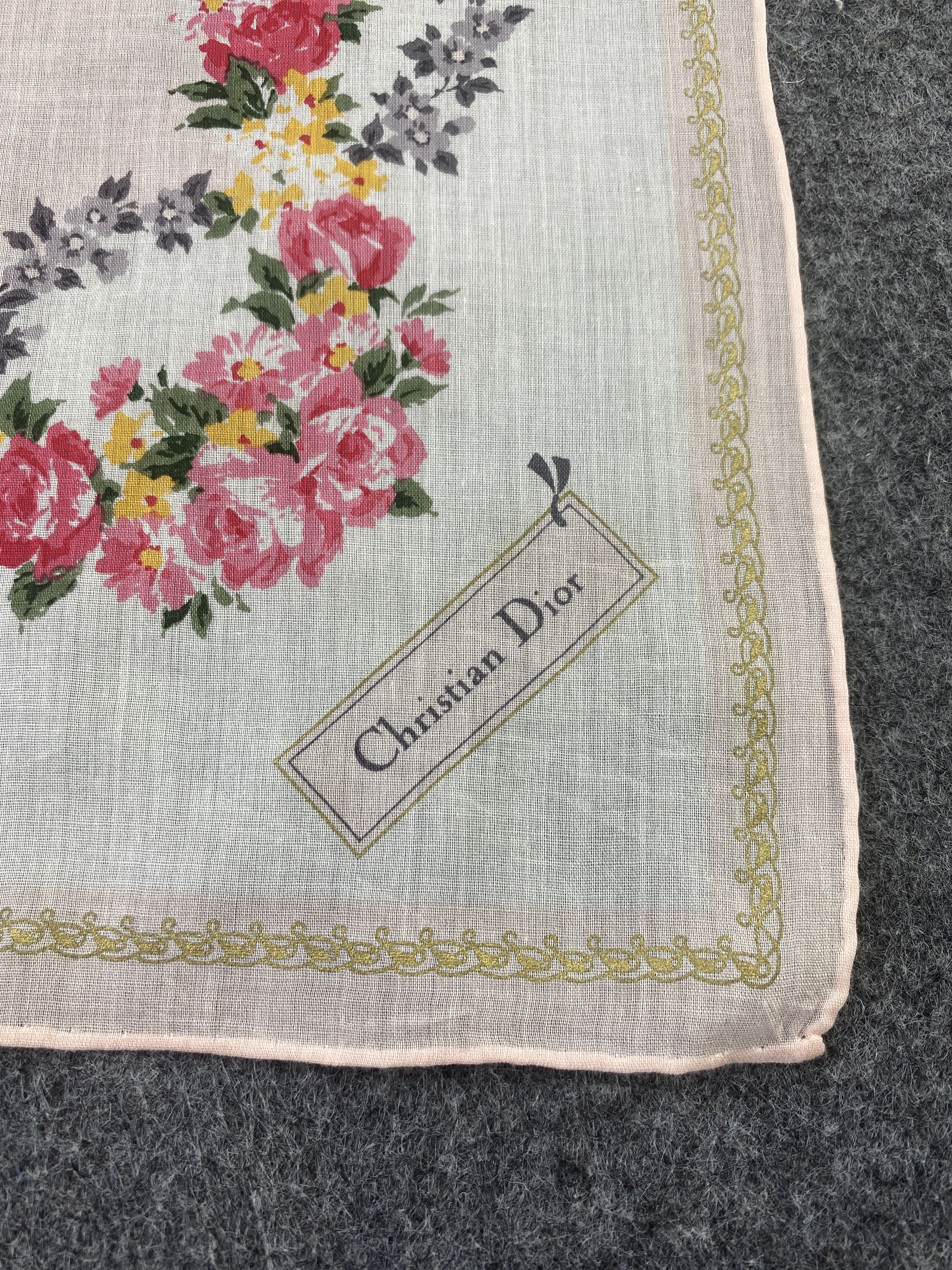 Christian Dior Monsieur × Vintage Christian Dior Handkerchief / Bandana / Neckerchief-B146 Size ONE SIZE - 5 Thumbnail