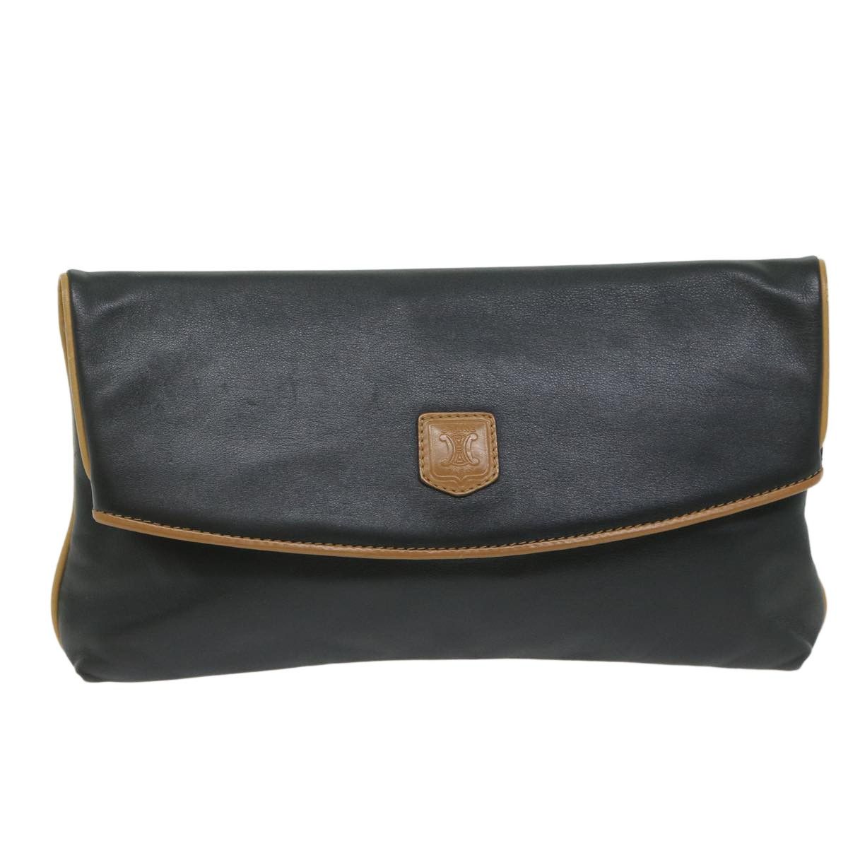 Celine Celine Logo Triomphe Pouch Leather Size ONE SIZE - 1 Thumbnail