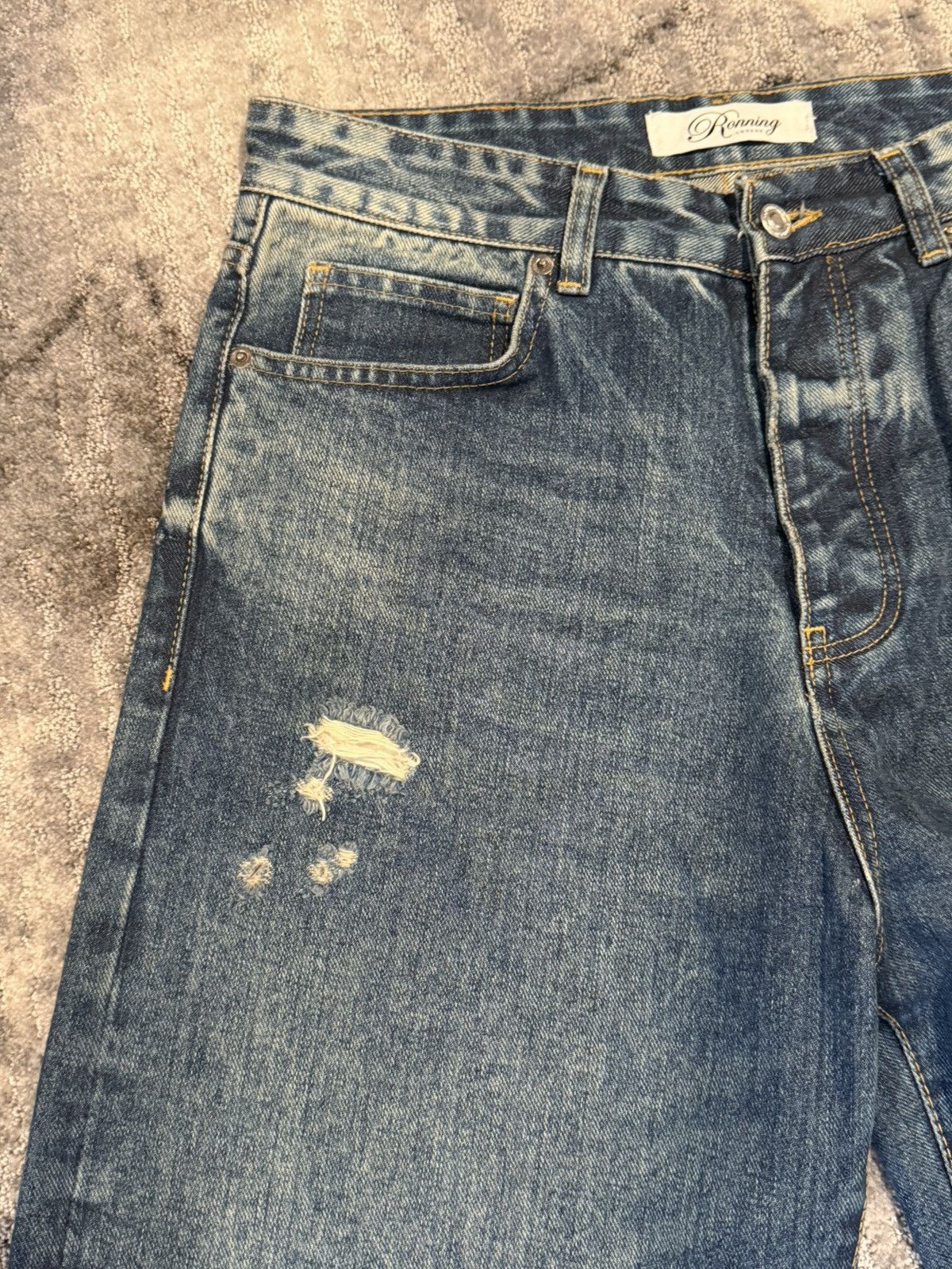 Vintage Ronning Distressed Jeans in Blue, Men's (Size 32) — image 3 of 6