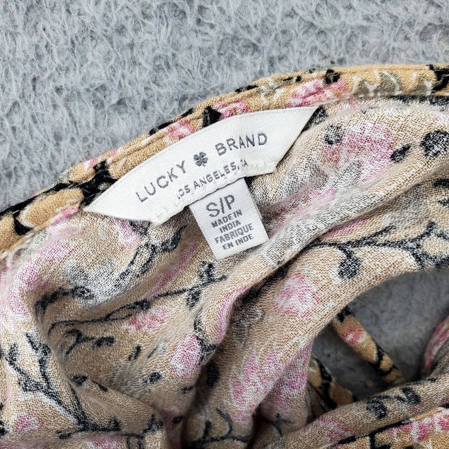 Lucky Brand Lucky Brand Dress Womens S Maxi Multi Floral Lined Cinch Waist Deep Neck Size S / US 4 / IT 40 - 3 Thumbnail