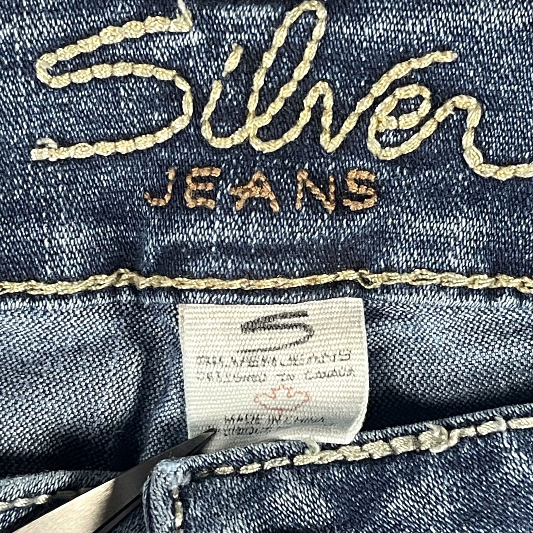 Vintage Silver Jeans Suki Capri - Womens - Mid Rise - Blue - 27in - Zip Size 27" / US 4 / IT 40 - 3 Thumbnail