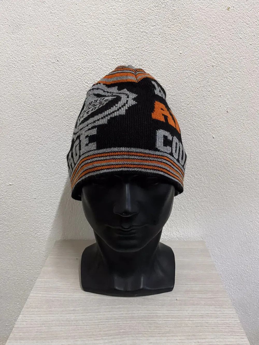 Japanese Brand × Vintage Japanese Brand Overprint Beanie Hat Size ONE SIZE - 2 Thumbnail