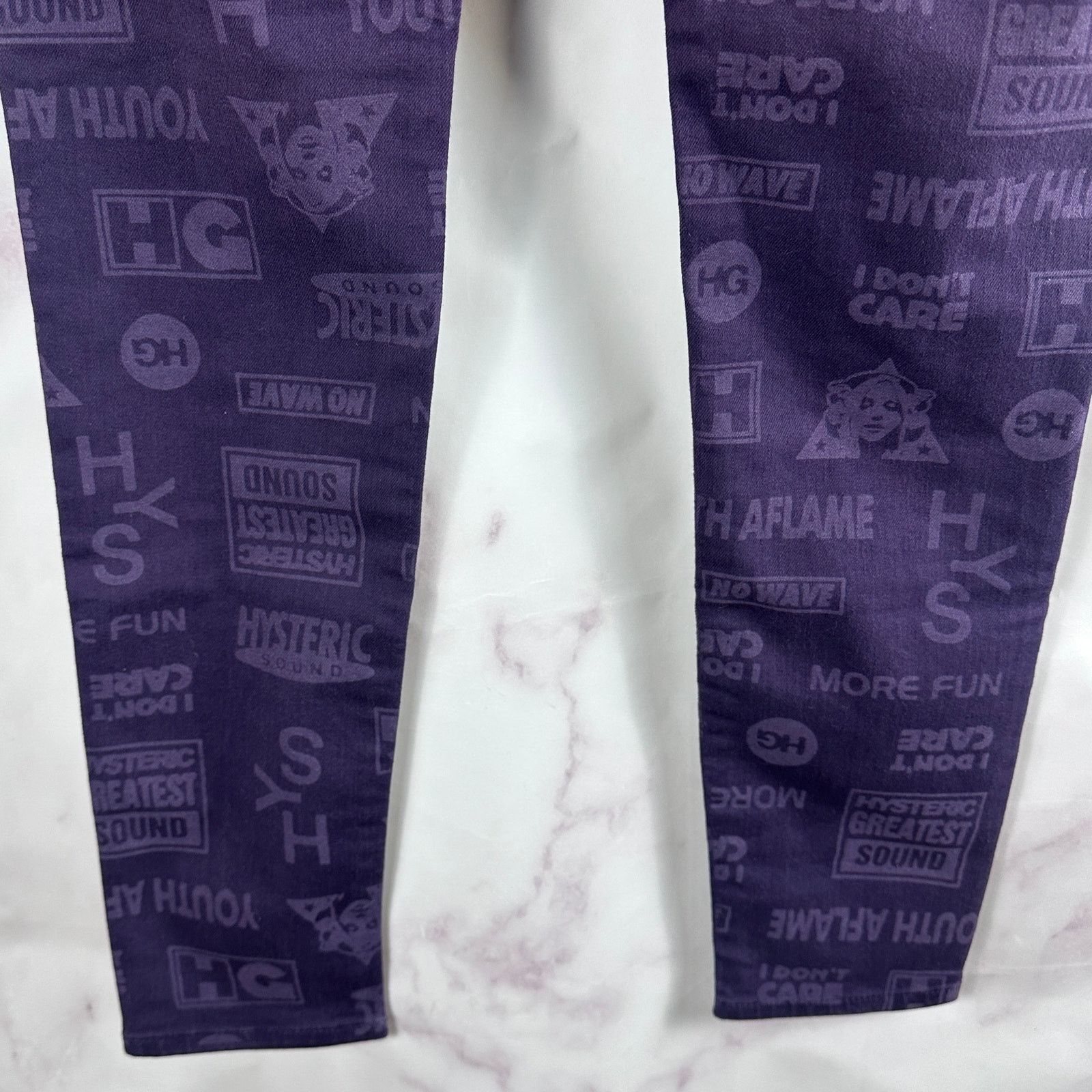 Hysteric Glamour Purple All-Over Print Pants Size US 27 - 8 Thumbnail