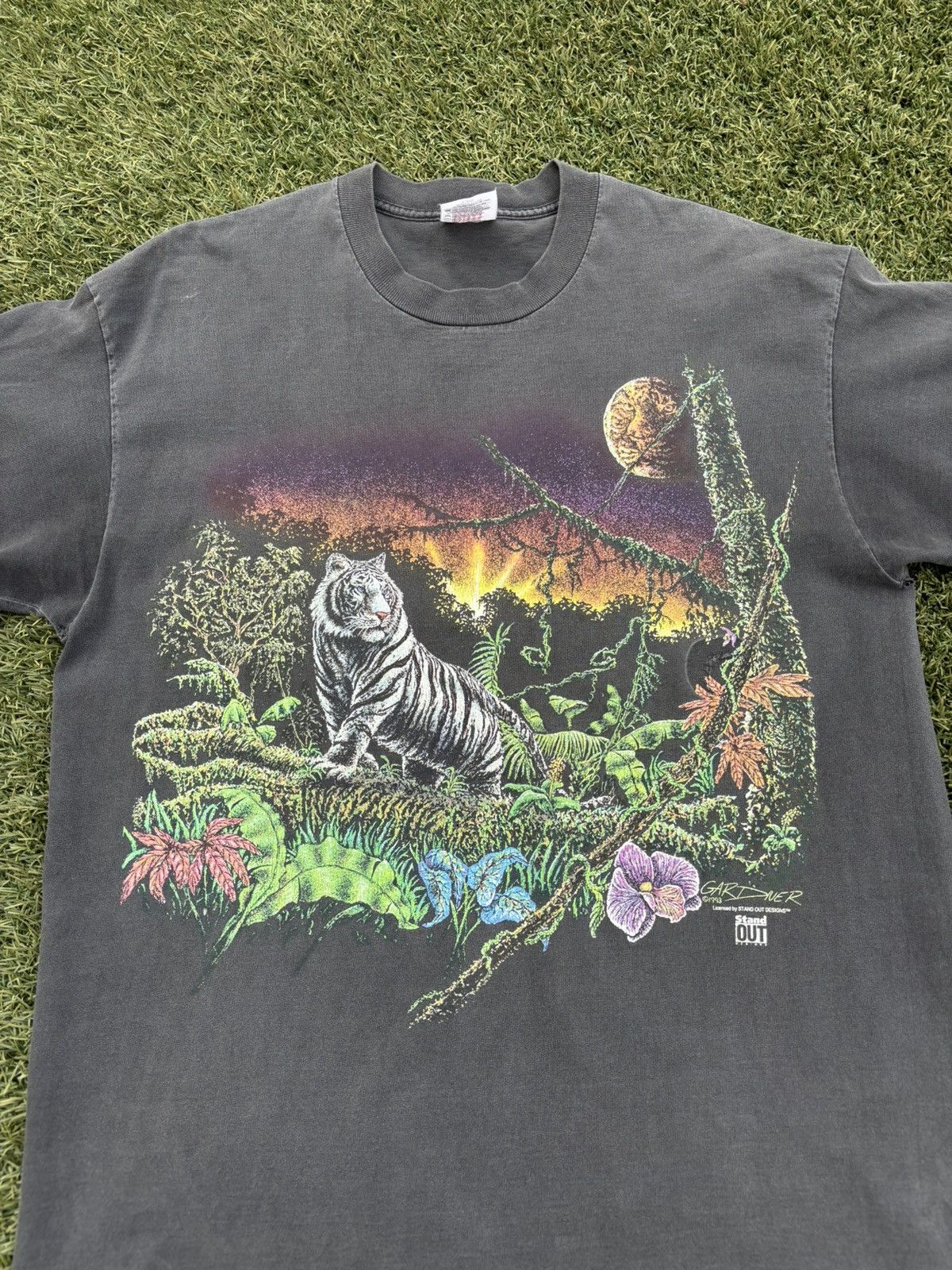 Other Vintage 90s Tiger Gardner Stand Out t shirt Size US XL / EU 56 / 4 - 2 Thumbnail