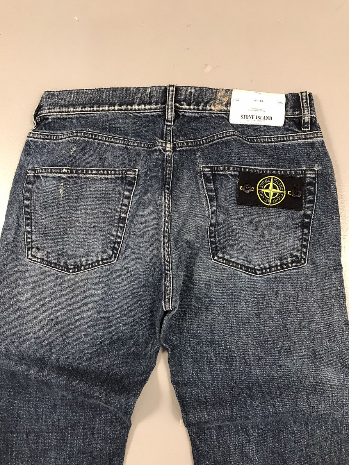 Stone Island × Vintage Vintage super rare stone island straight fit denim Size US 32 / EU 48 - 15 Thumbnail