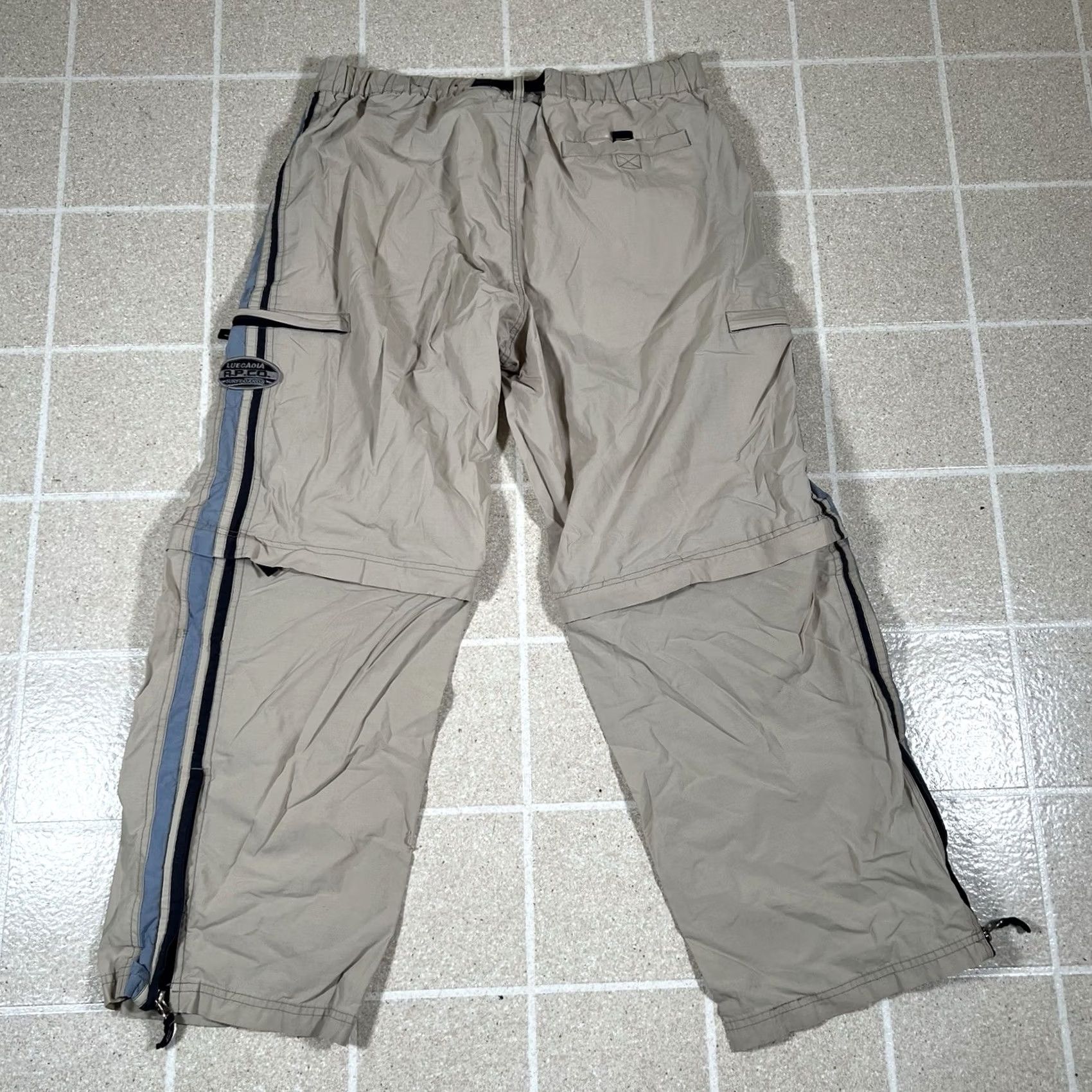 CO VINTAGE APCO Pants Men 32x28 Beige Convertible Cargo Zip Pocket Baggy Size US 32 / EU 48 - 6 Thumbnail