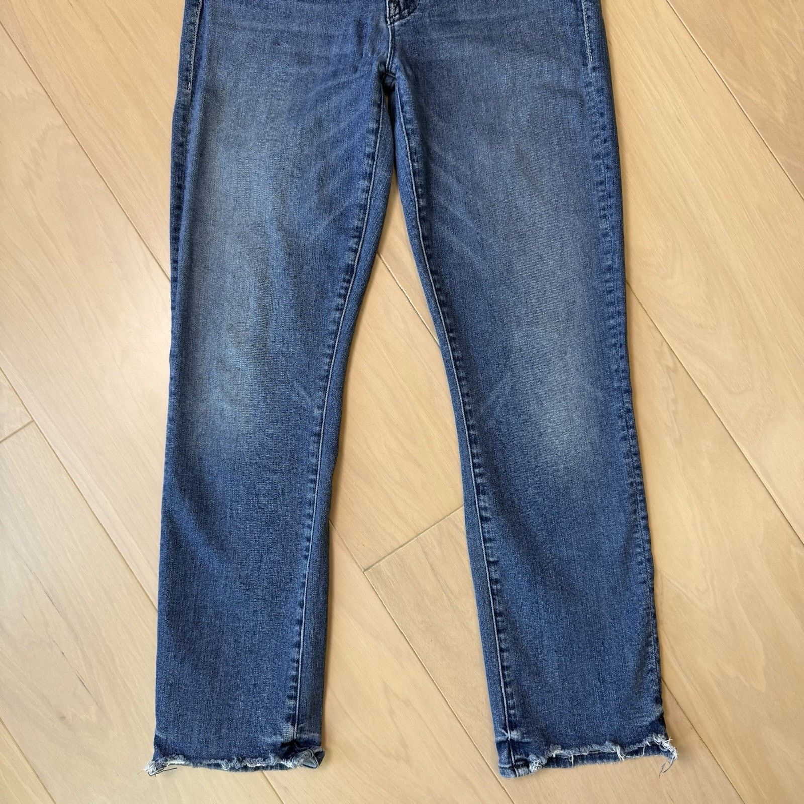 MOTHER Mother Rascal Ankle Chew Jeans Women's 27 Blue Medium Wash Size 27" / US 4 / IT 40 - 4 Thumbnail