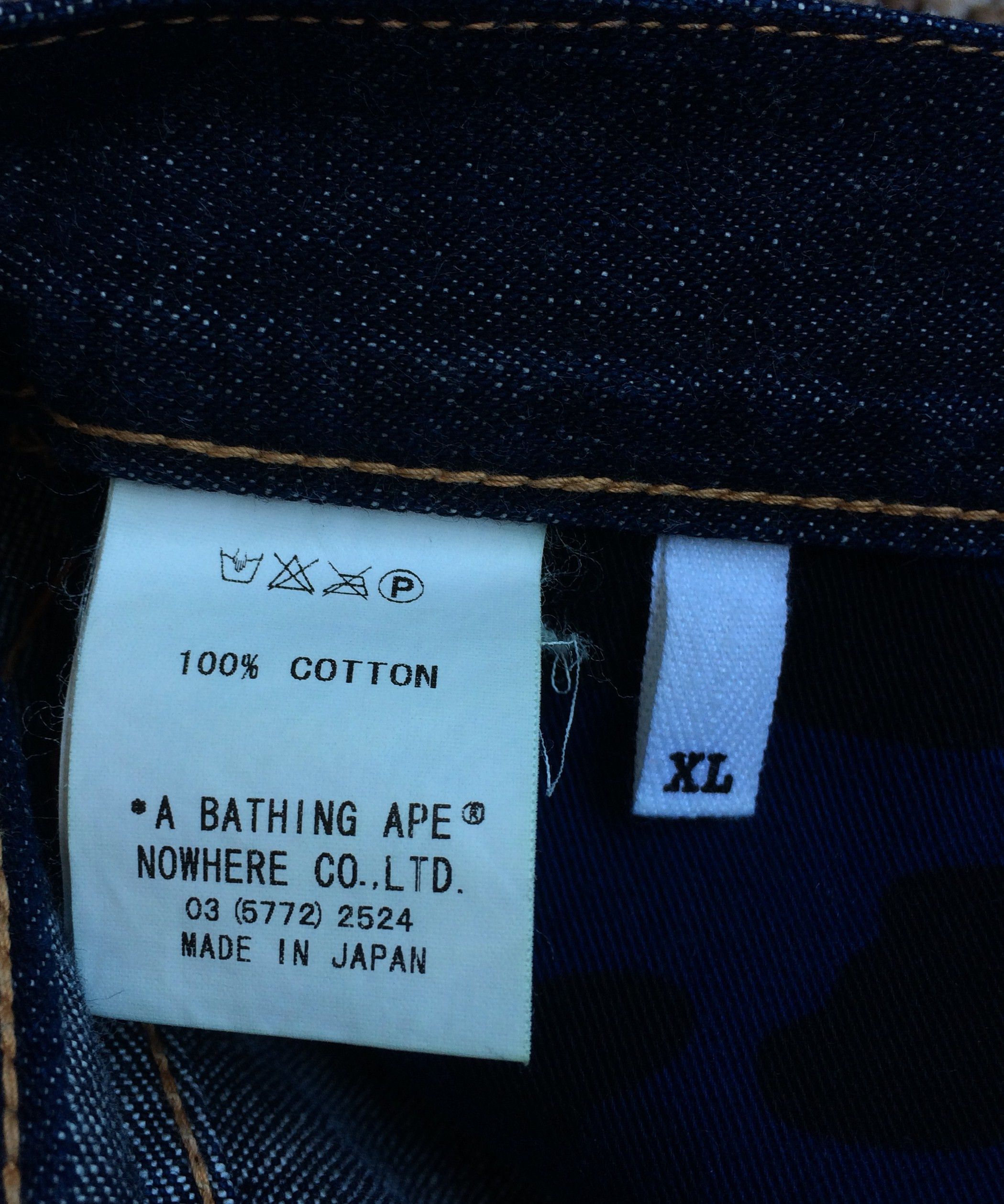 Bape OG Bathing Ape Baby Milo Store Denim size XL Size US 36 / EU 52 - 9 Thumbnail