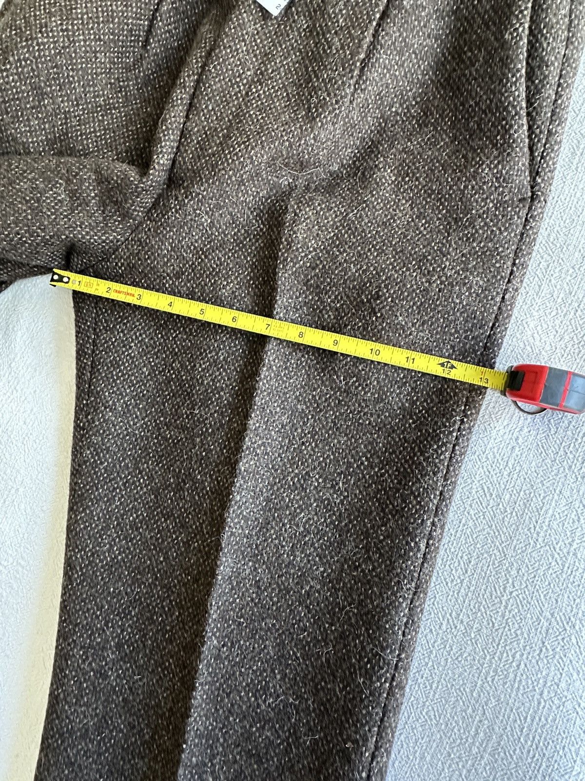 Auralee Auralee Brown Lama Shetland Wool Tweed Trousers - JP4 Size 50R - 7 Thumbnail