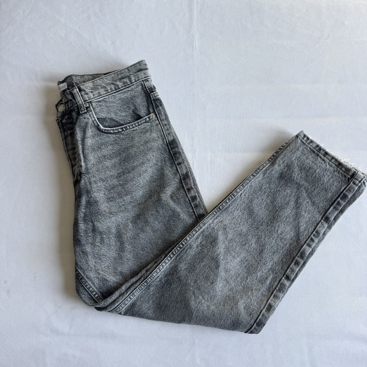 Zara Faded Grey Jeans Size US 31 - 6 Thumbnail