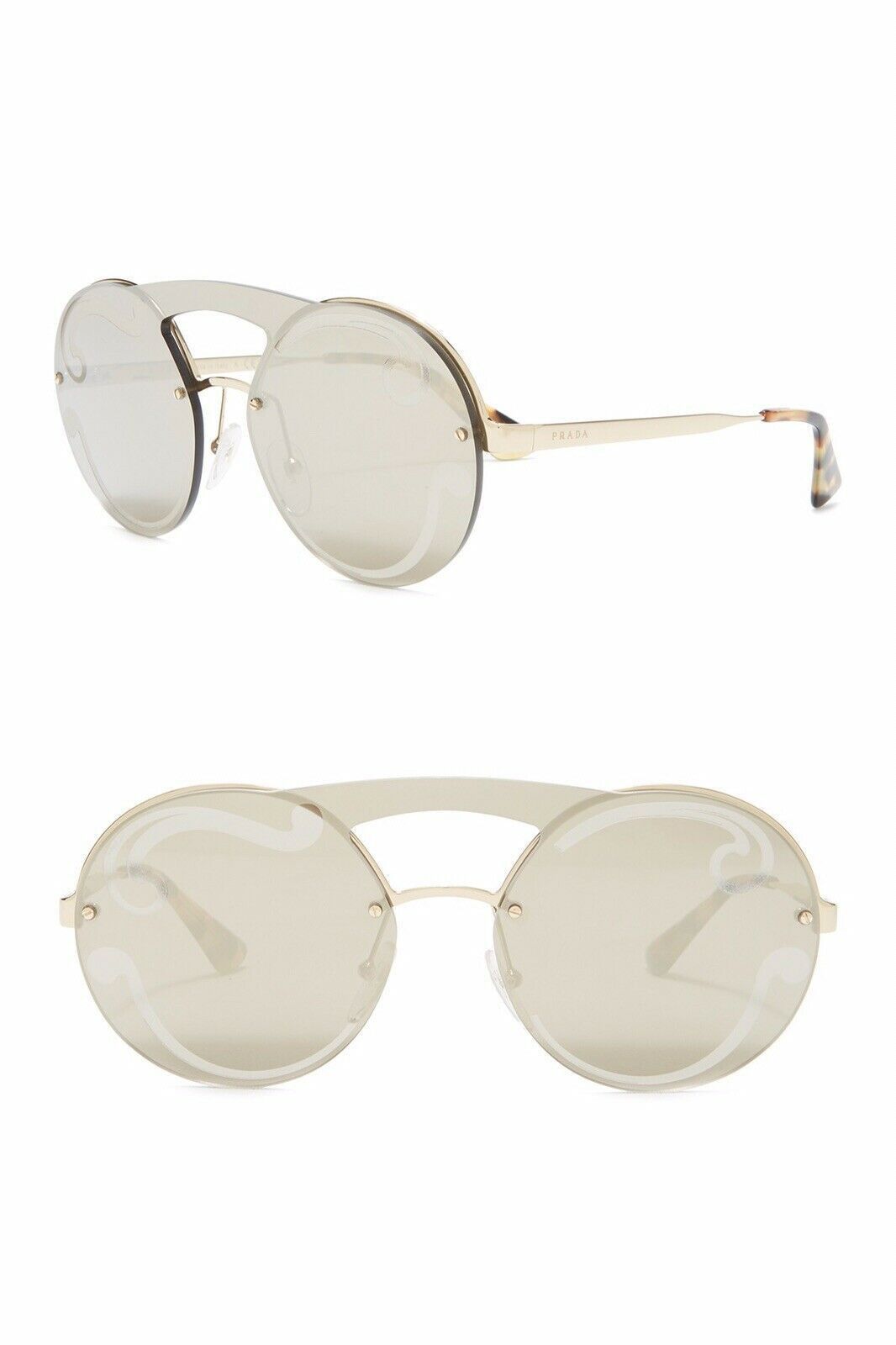 Prada Prada Cinema Evolution Round SPR 65T ZVN-ODW Sunglasses Size ONE SIZE - 1 Thumbnail