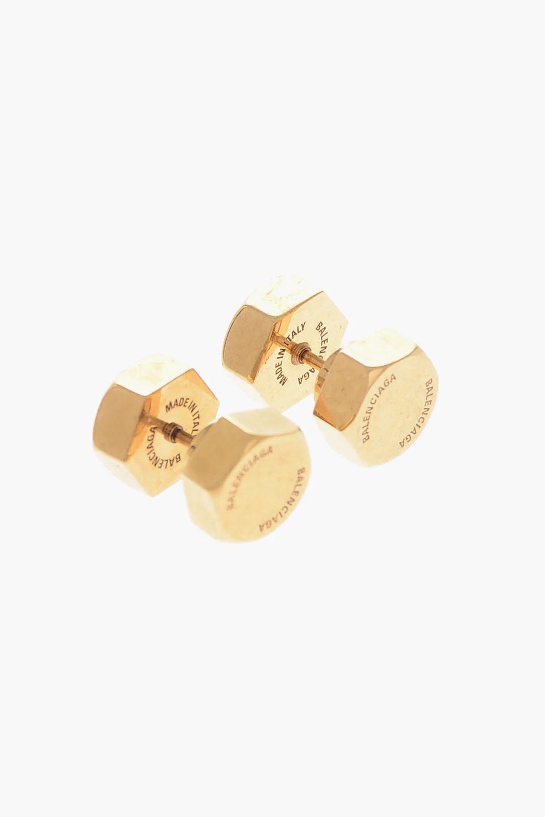 Balenciaga og1mm0426 Size: OS / Double-Face Earrings in Gold Size ONE SIZE - 2 Thumbnail