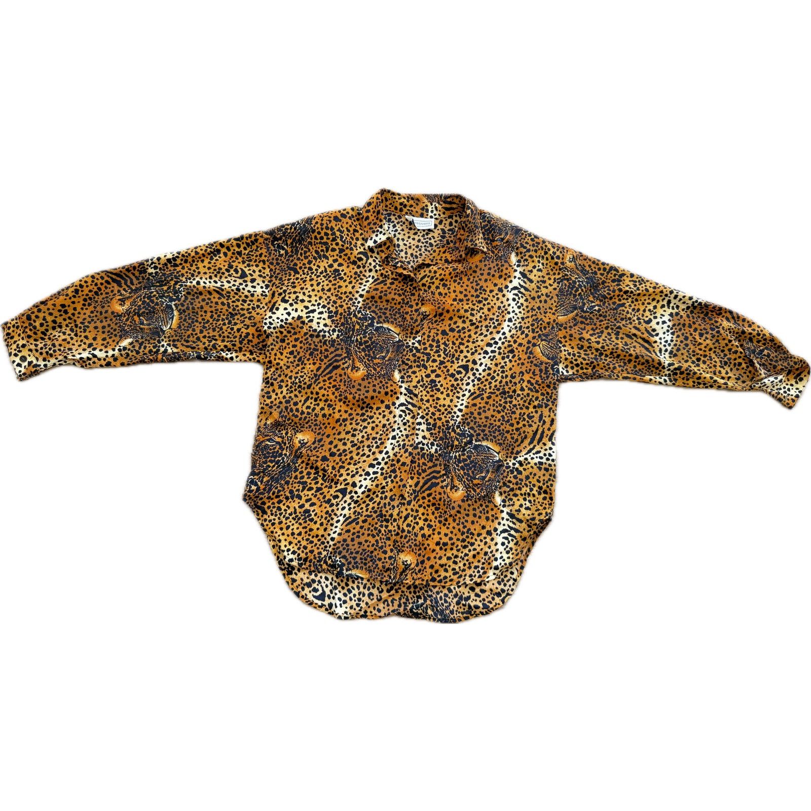 Vintage Vintage Cat Leopard Print Retro Top Buttondown Animal Size L / US 10 / IT 46 - 4 Thumbnail