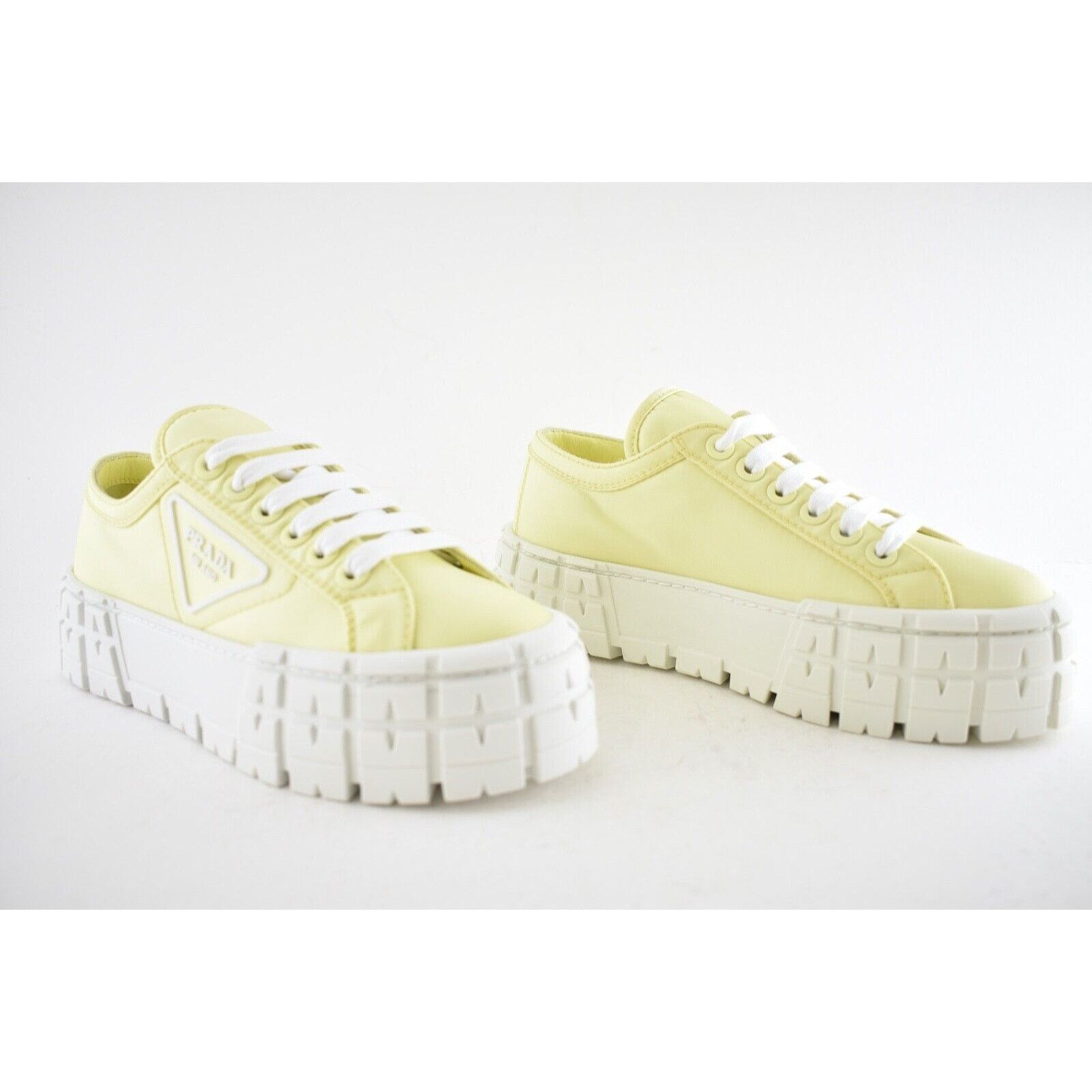 Prada Nylon Platform Lug Sole Flat Low Top Trainer Sneaker 36 Size US 6 / IT 36 - 4 Thumbnail