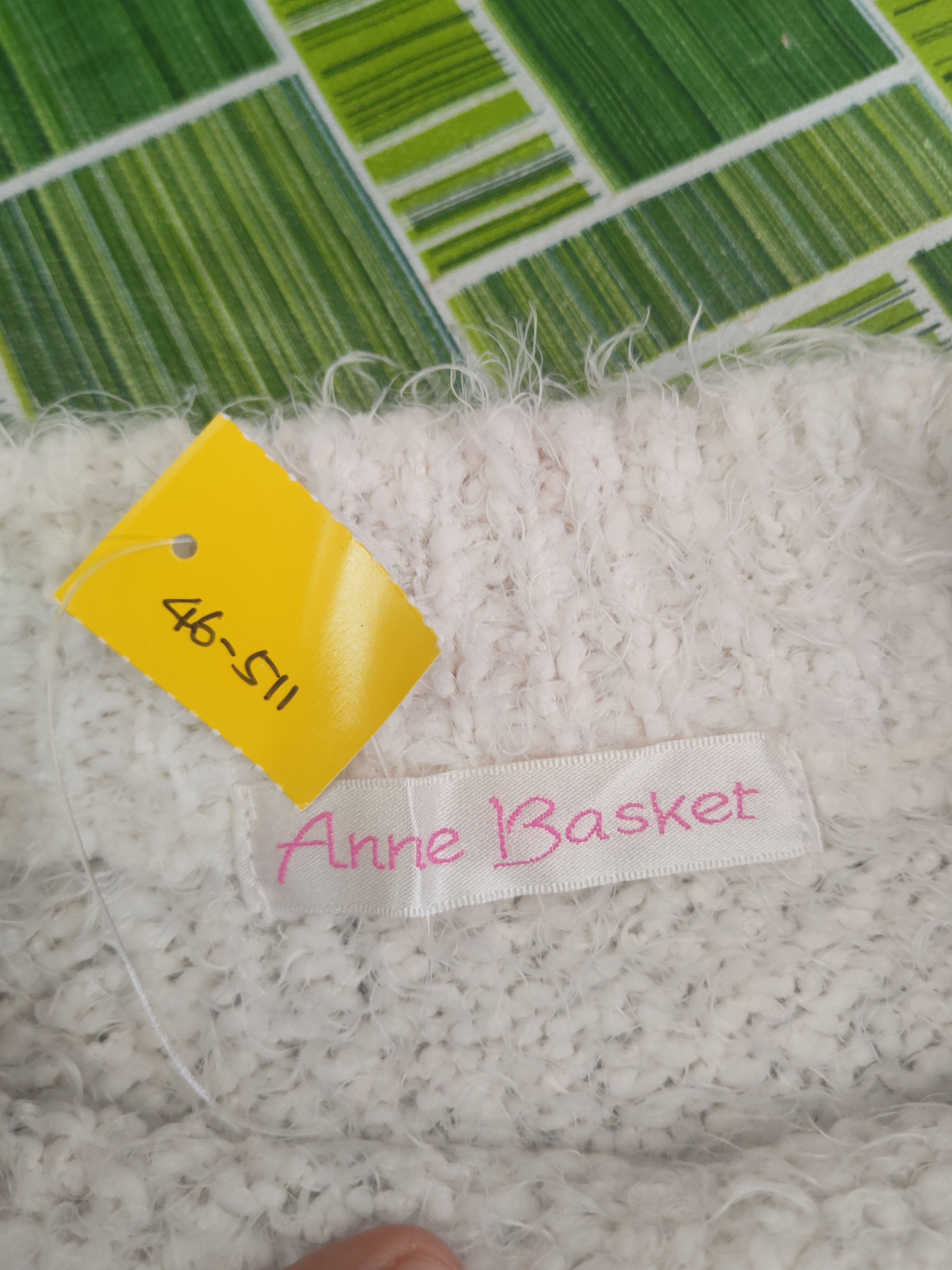 Japanese Brand DL Ann Basket White Fur Mohair Knitwear #46-511 Size S / US 4 / IT 40 - 12 Thumbnail