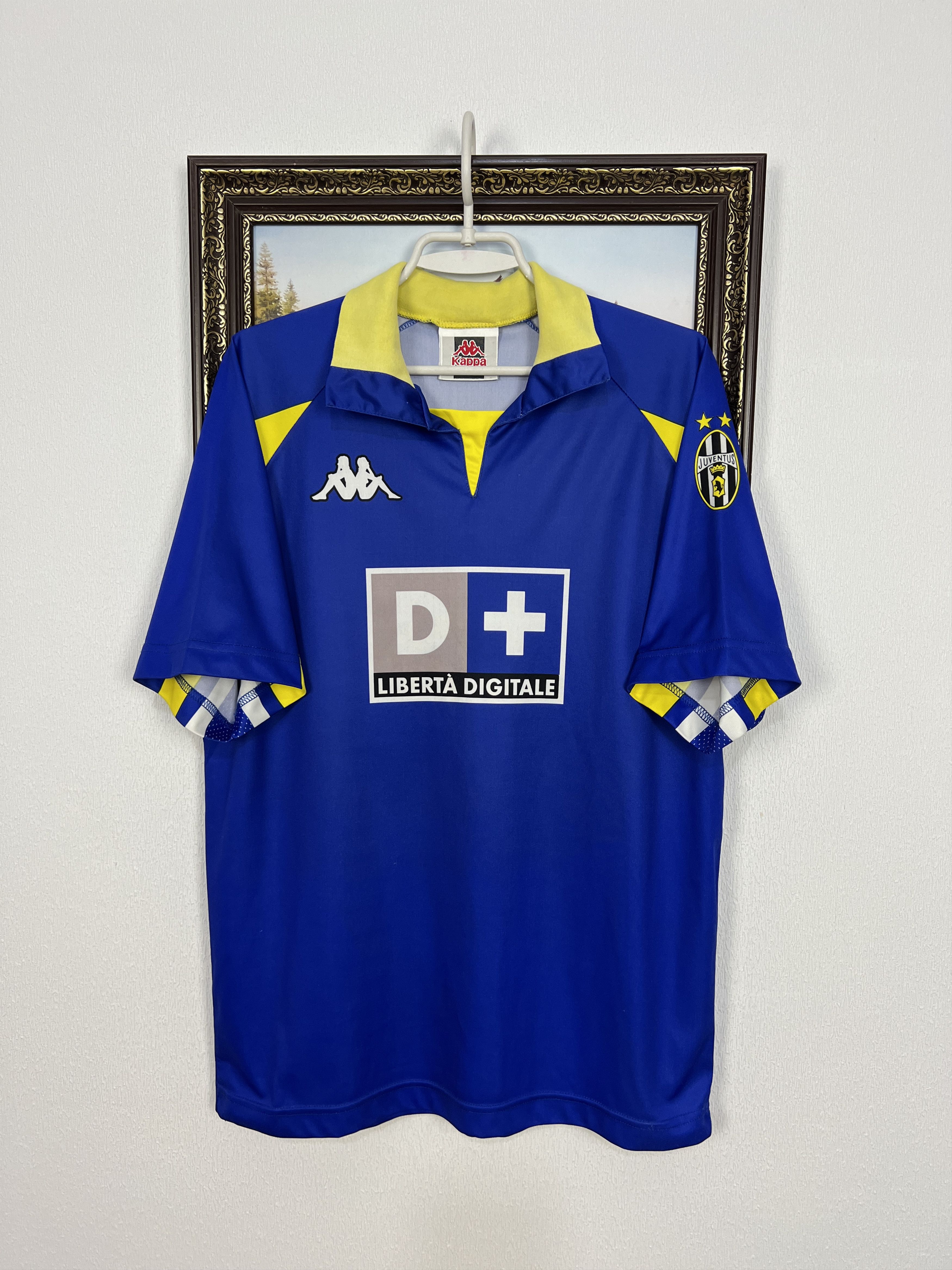 Kappa Juventus Third football shirt 1998 Soccer Kappa Blue Maglia Size US L / EU 52-54 / 3 - 1 Thumbnail