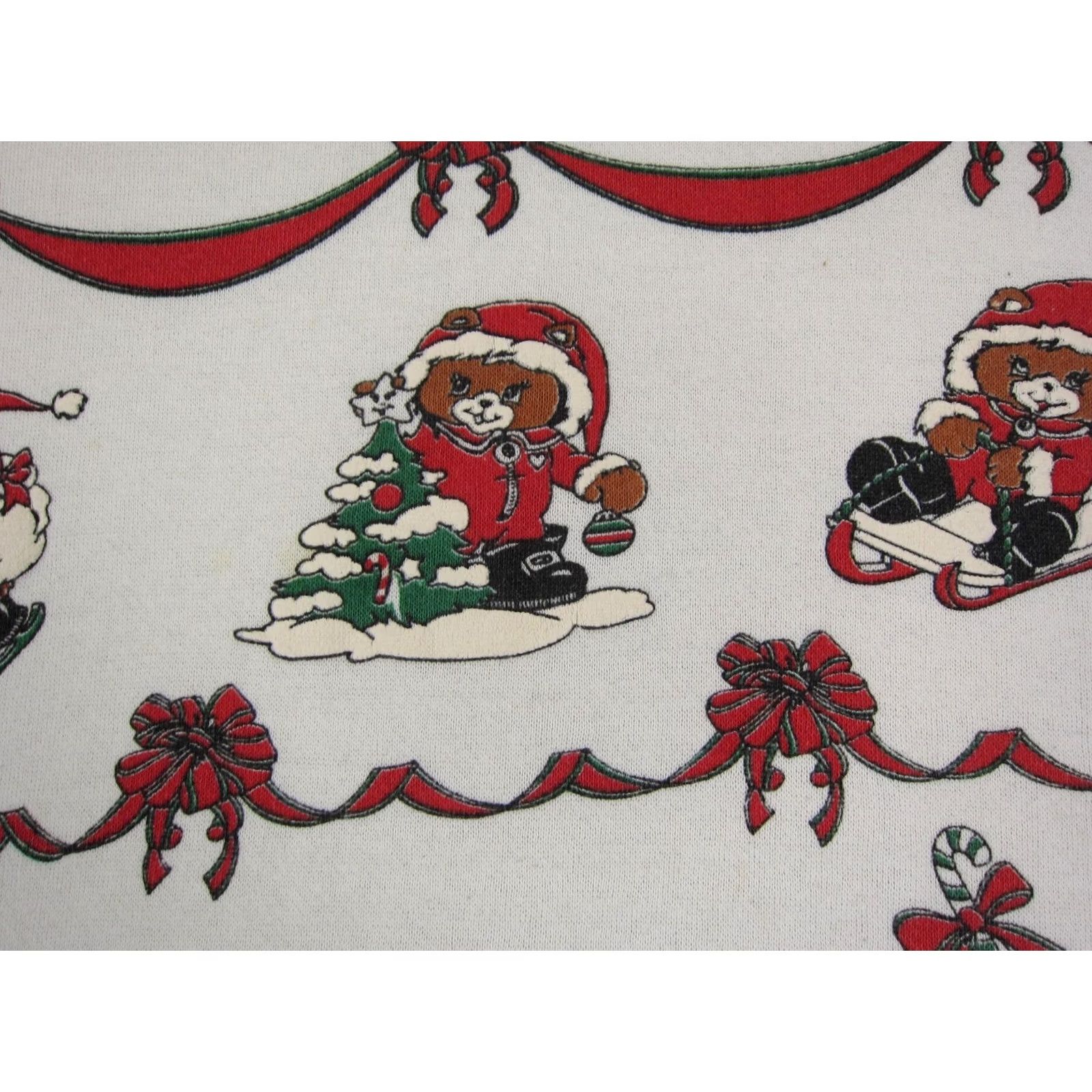 Vintage VINTAGE Christmas Sweatshirt Mens M White 3/4 Sleeve Crew Neck Pullover Teddy Bear 90s Size US M / EU 48-50 / 2 - 4 Thumbnail