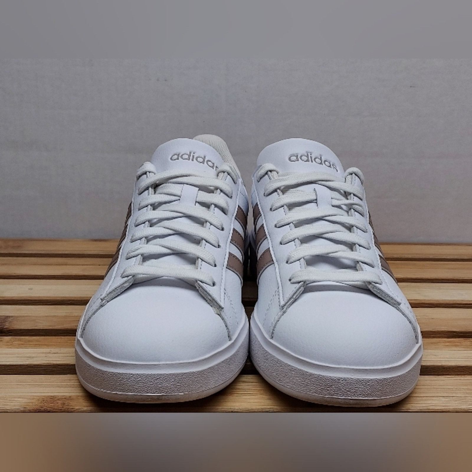 Adidas Adidas Womens White Grand Court Cloudfoam Sneakers Size 6.5 Size US 6.5 / IT 36.5 - 5 Thumbnail