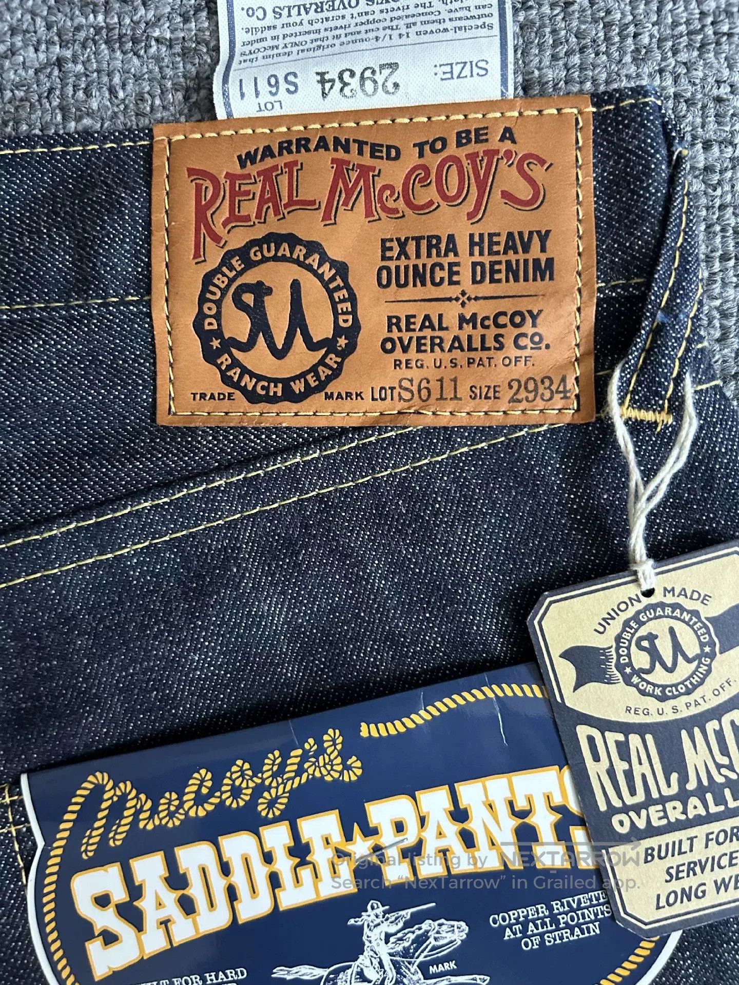 The Real McCoy's real McCoy S611 Vintage Jeans Size 29. Size US 29 - 4 Thumbnail