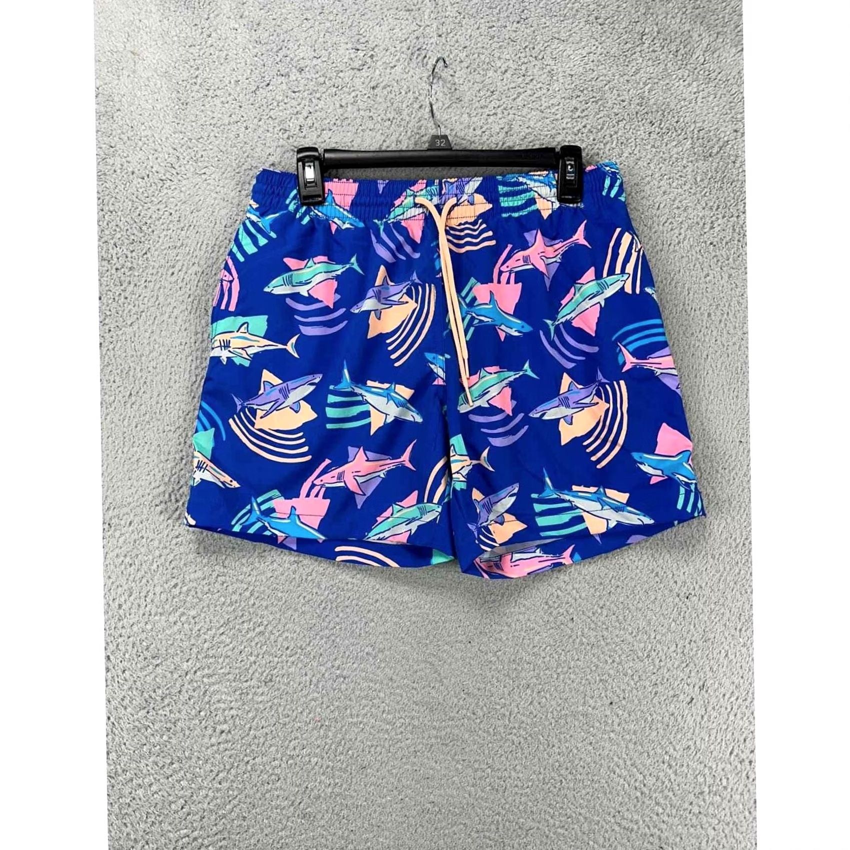 Chubbies Chubbies Swim Trunks Mens Small Blue Daddy Shark Drawstring Lined Swimwear NEW Board Shorts Beach Size US 29 - 2 Thumbnail