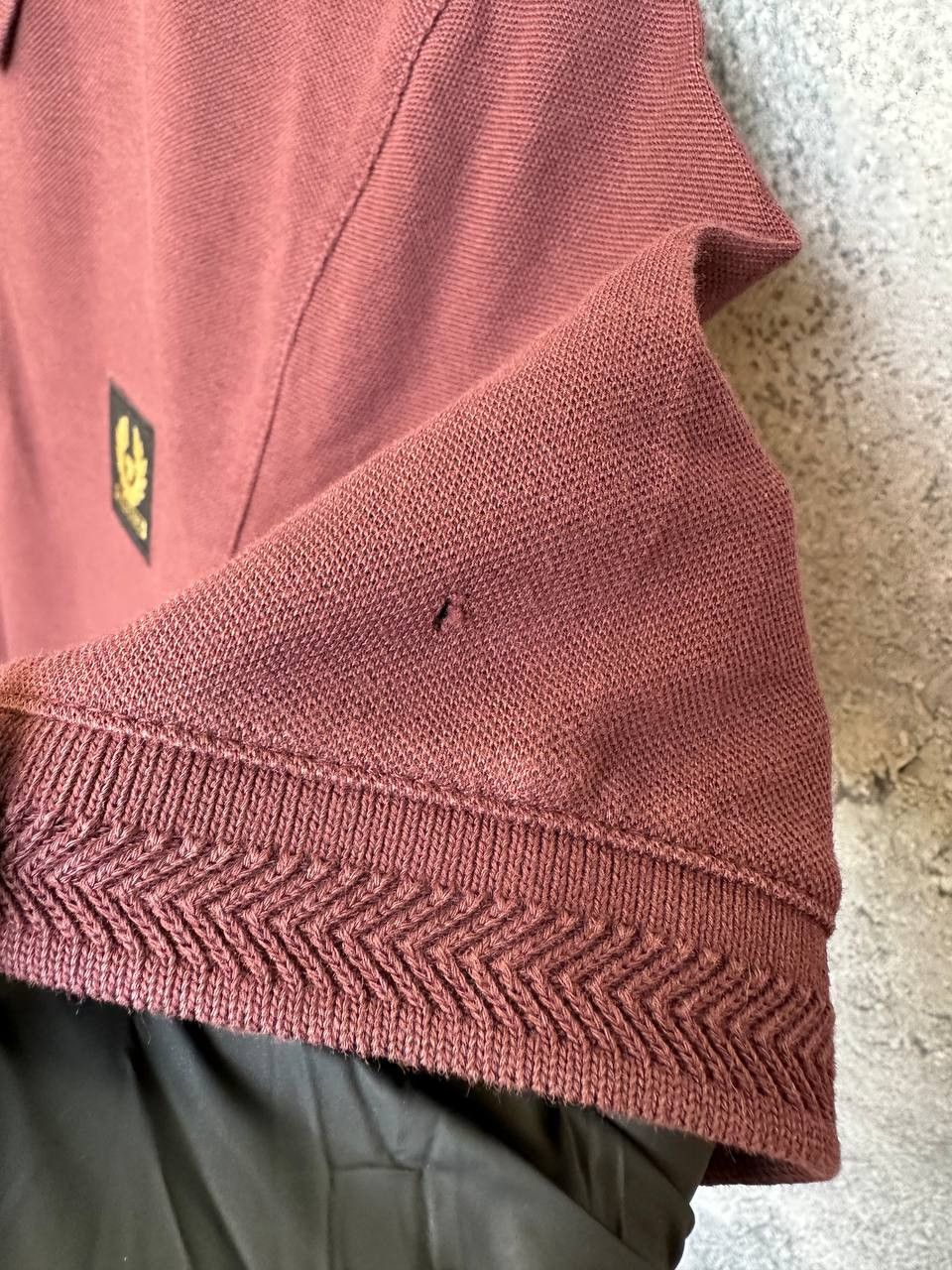 Belstaff Belstaff Polo Shirt Burgundy SS Collared Patch Box Logo Size US M / EU 48-50 / 2 - 11 Thumbnail