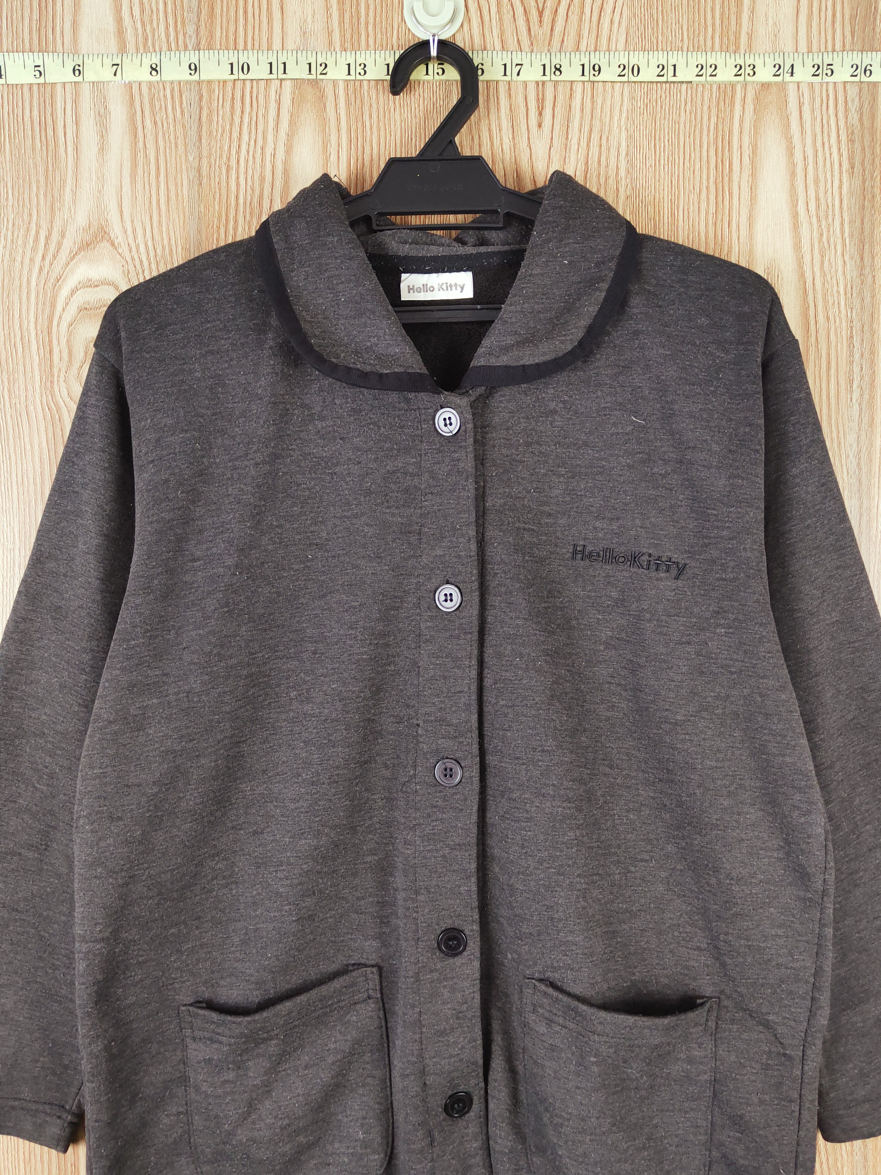 Japanese Brand × Vintage Artists Design 💥 Hello Kitty Black Cardigan Jacket Size M / US 6-8 / IT 42-44 - 2 Thumbnail
