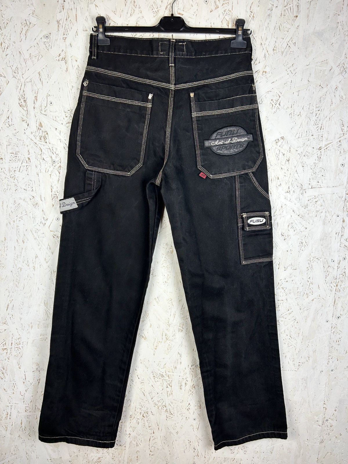 90s Vintage Fubu Art Of Design Carpenter Denim Jeans 30