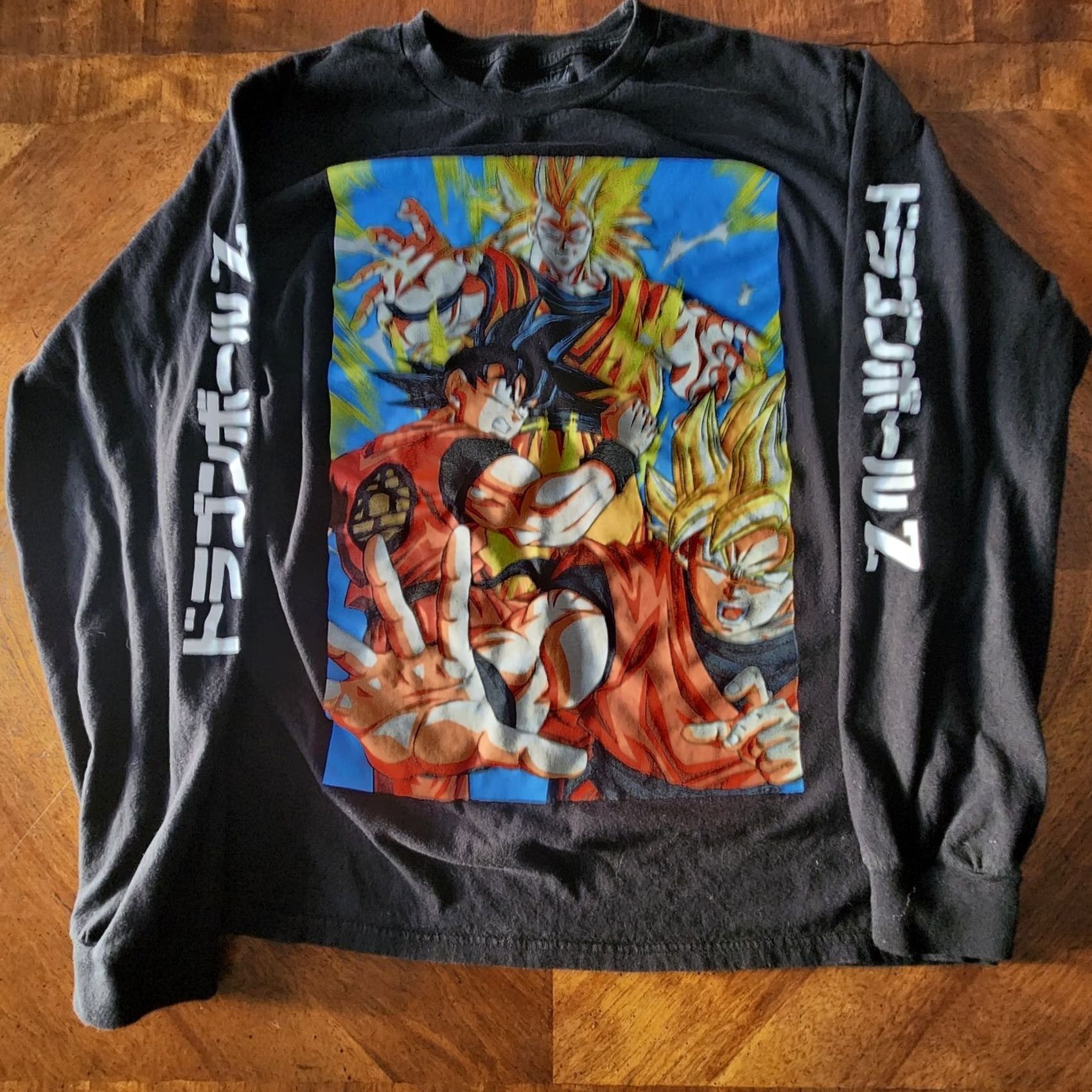 Vintage Dragon Ball Z Dragonball Z DBZ T-Shirt Mens Large Black Long Sleeve Large Graphic Size US L / EU 52-54 / 3 - 2 Thumbnail