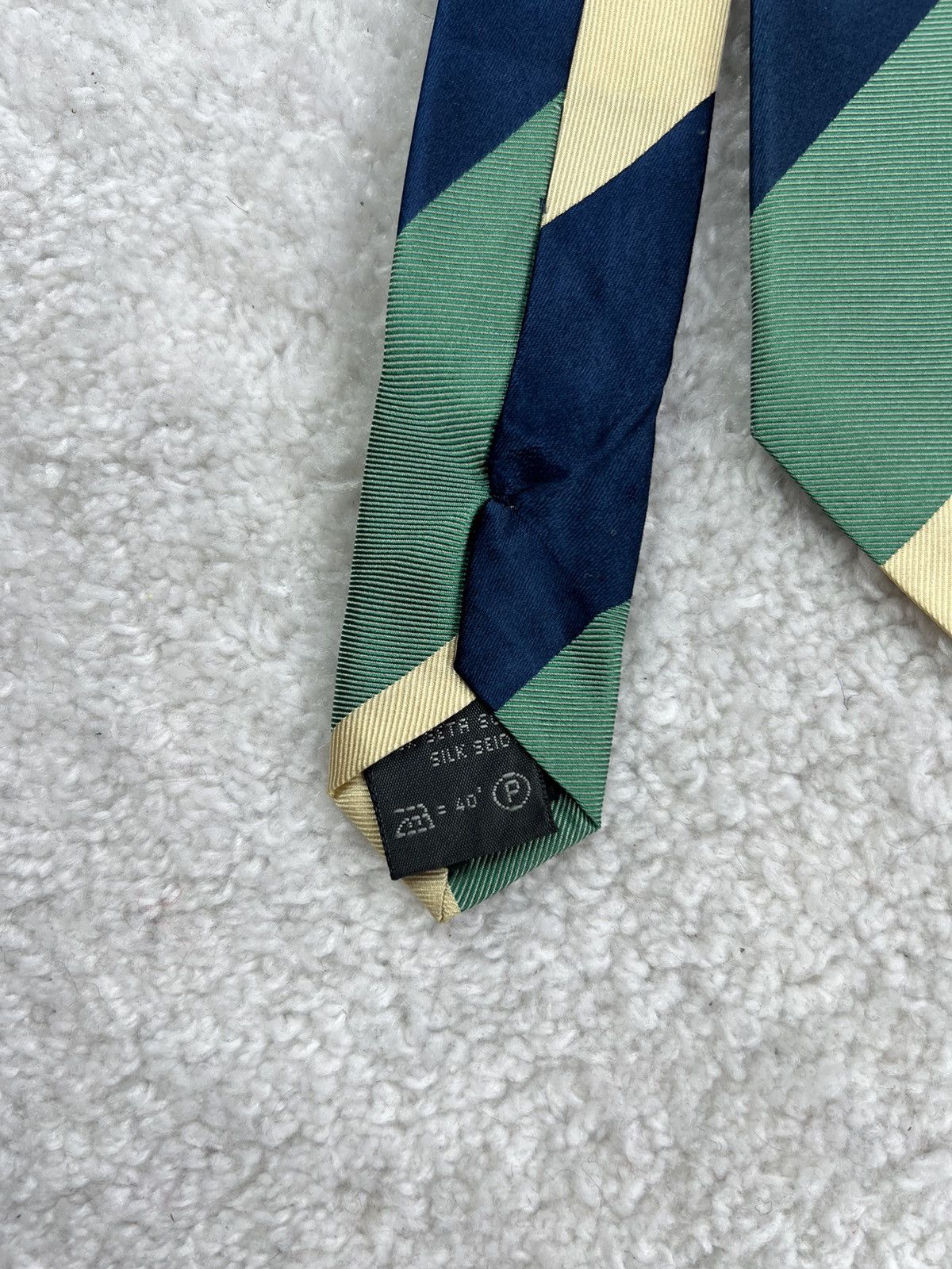 Ermenegildo Zegna Vintage Ermenegildo Zegna Silk Geometric Luxury Tie Size ONE SIZE - 2 Thumbnail