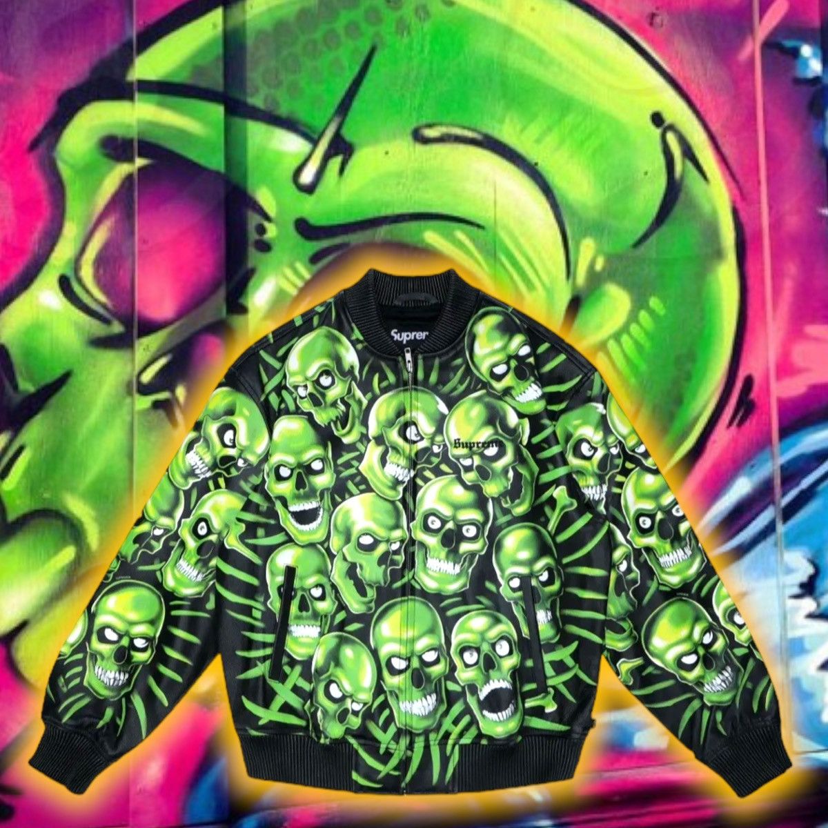 Supreme Skull Pile Leather Bomber Jacket Size US M / EU 48-50 / 2 - 7 Thumbnail