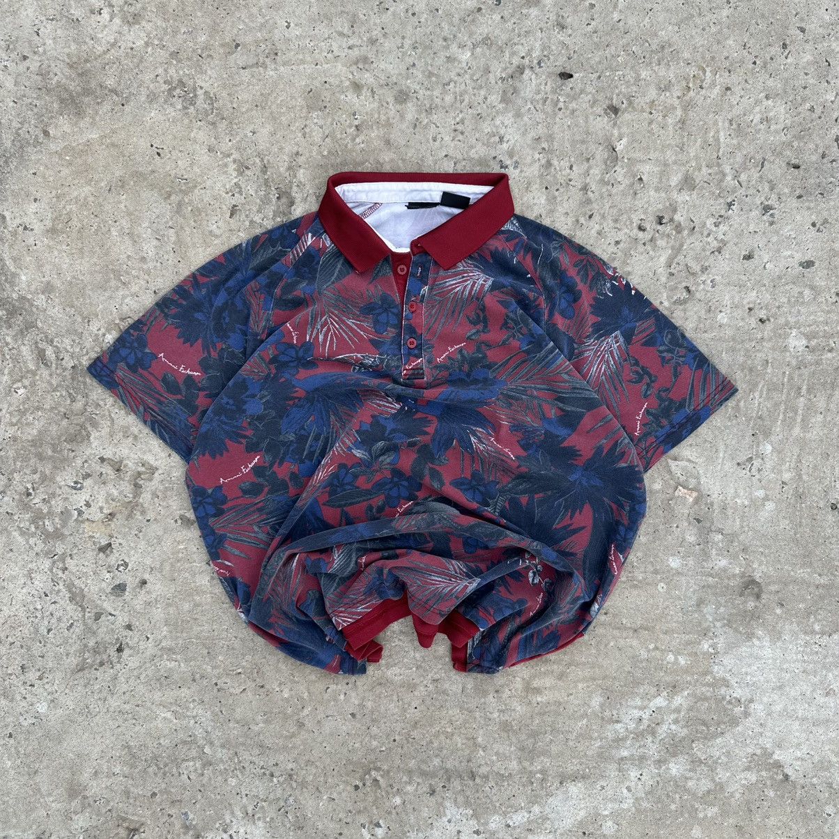 Armani Exchange Vintage Armani Exchange Polo Overprinted Old Money Size US XL / EU 56 / 4 - 1 Thumbnail