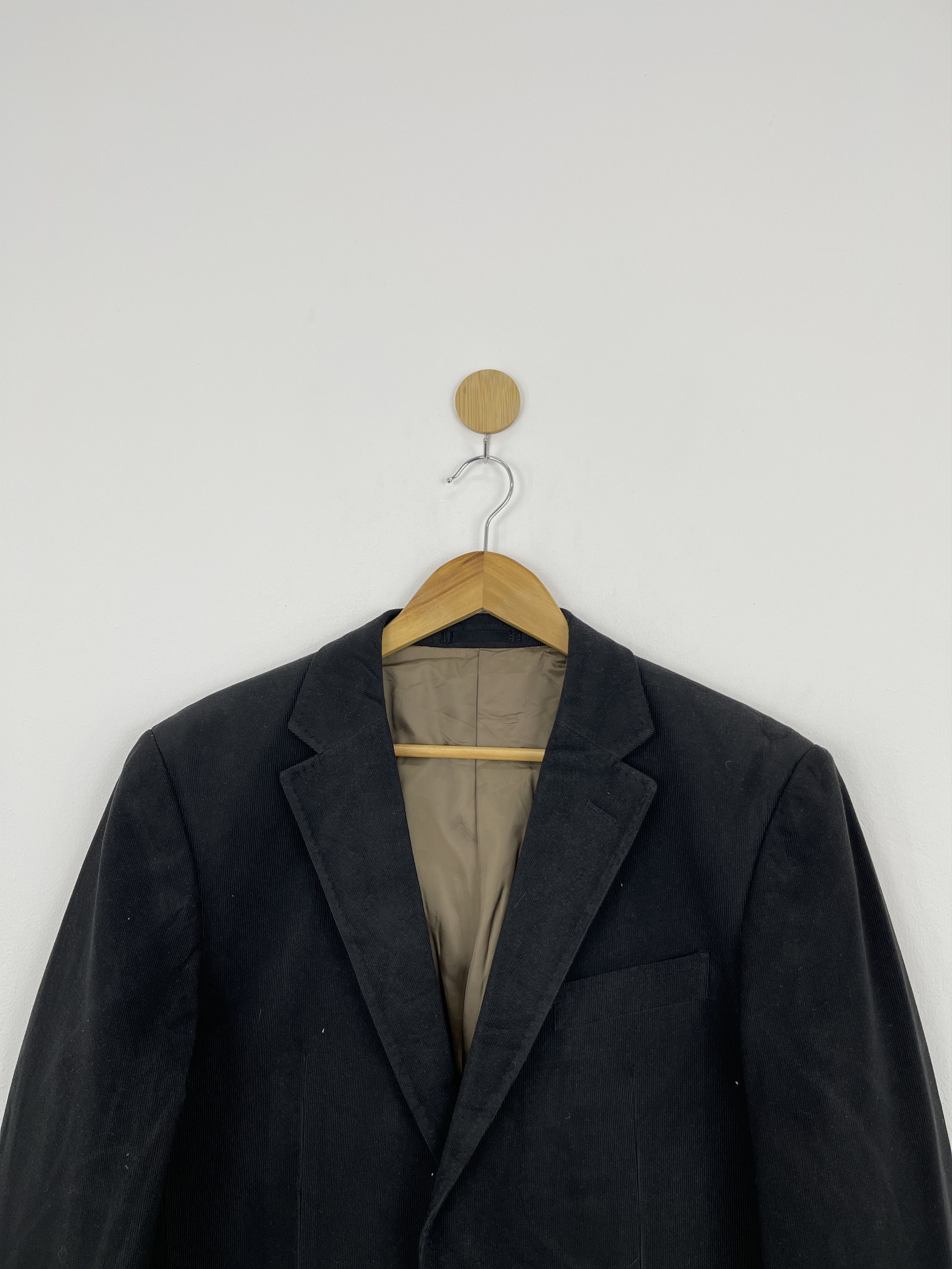 Michiko Koshino Vintage Michiko London Corduroy Black Jacket JA0048 Size US M / EU 48-50 / 2 - 3 Thumbnail