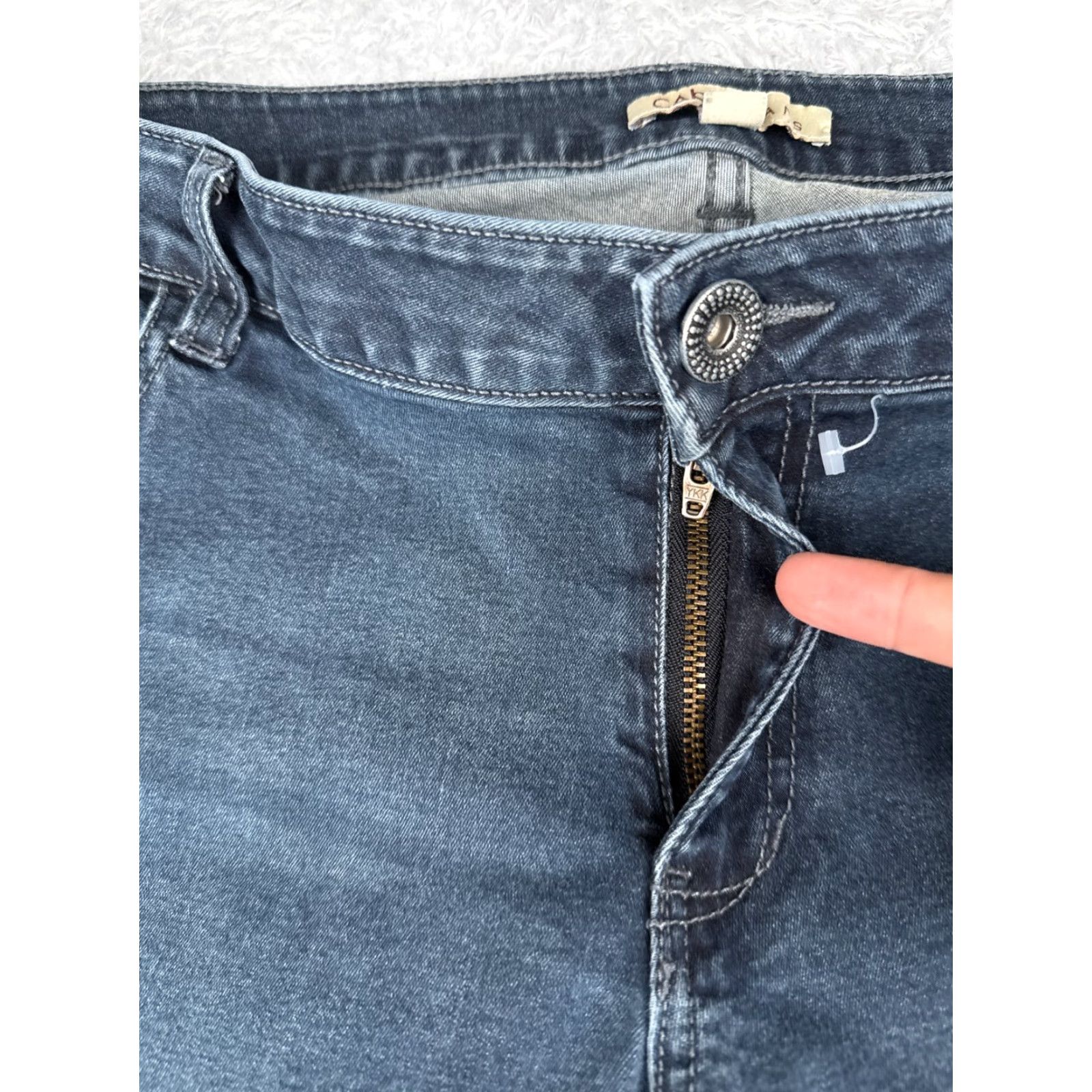 Vintage Cabi Jeans Women 16 Blue Denim Bootcut Regular 36x31 Cotton Blend 5-Pocket Design Medium Wash Stretch Jeans Mens? Size 38" / US 16 / IT 52 - 5 Thumbnail